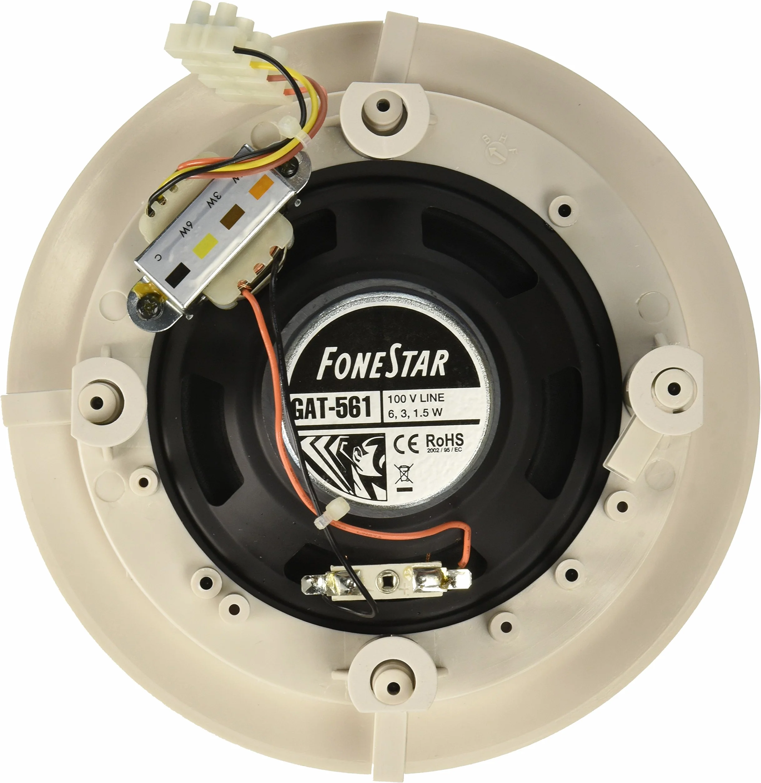 FONESTAR GAT-561 Altavoz de Techo con Transformador de línea de 100 V