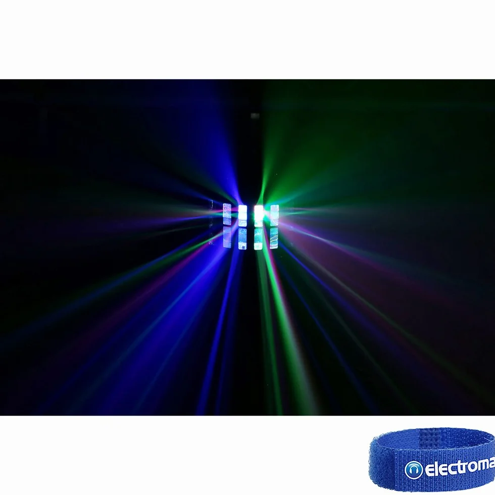 BeamZ Magic1 LED Derby, luz negra y estroboscópica en uno, efecto de discoteca con 3 efectos de luz, tecnología de iluminación, efecto de led DJ, foco de disco, lámpara de discoteca colorida