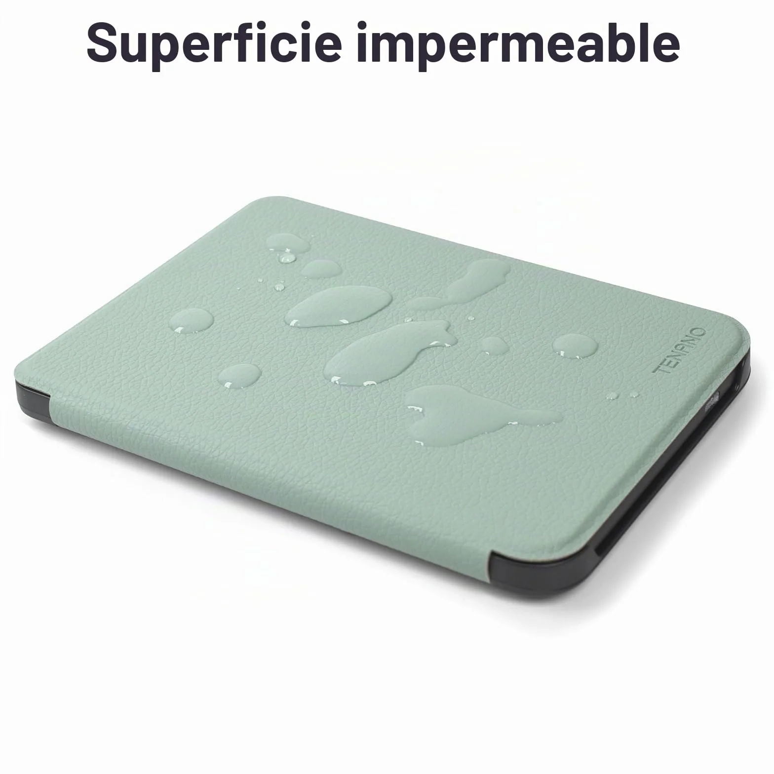 Tenano Funda Compatible con Kobo Clara Colour BW 2E Tolino Shine Colour 5 4, Carcasa Ligera Cubierta Auto Activación Reposo e-Reader, Verde Esmeralda