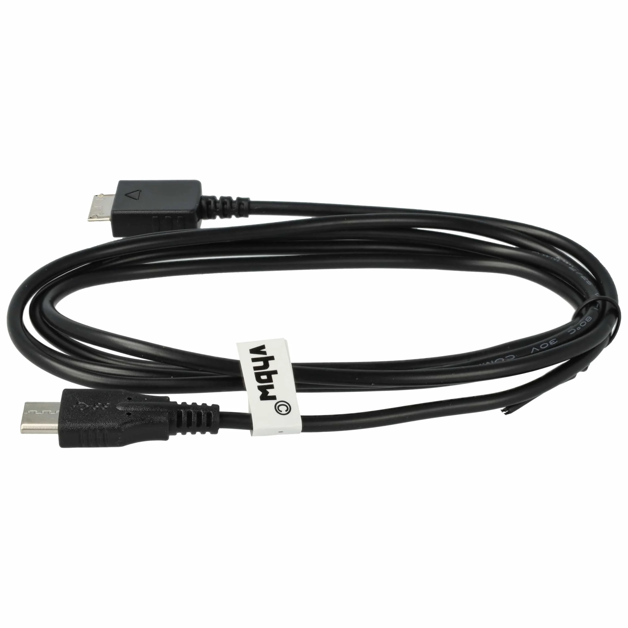 vhbw Cable de datos USB-C compatible con Sony Walkman NW-S715F, NW-S716F, NW-S706F, NW-S718, NW-S736F, NW-S738F reproductor MP3 - negro, 150 cm