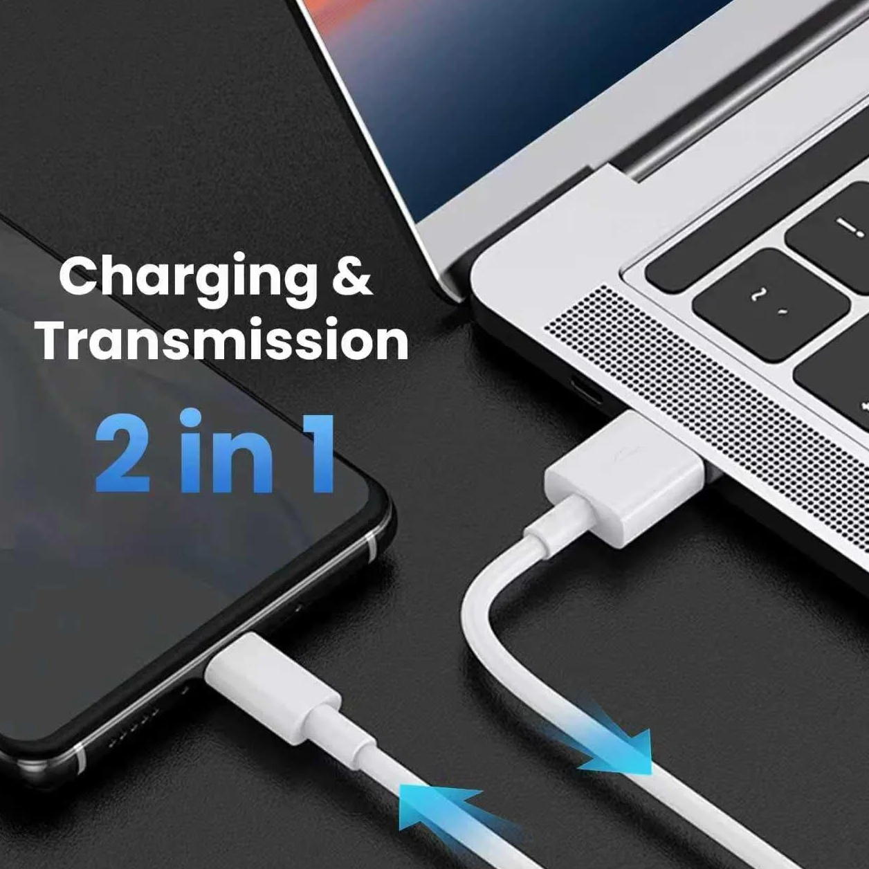 Cable de alimentación USB C 5M, USB A a Tipo C de extensión y sincronización para cámara de seguridad Mi 2K CCTV