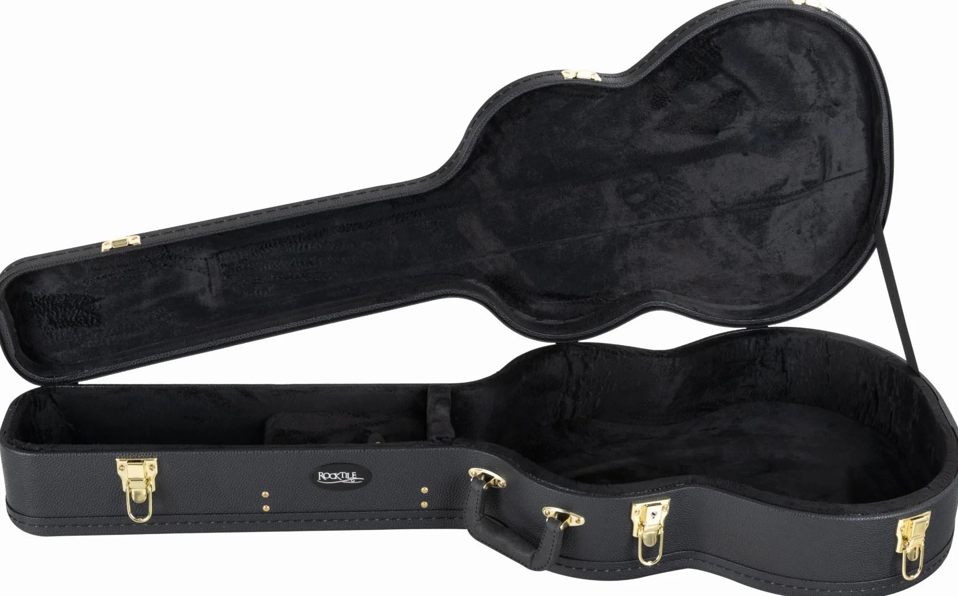 ROCKTILE Funda Guitarra Clásica - Maletín rígido Resistente con diseño clásico