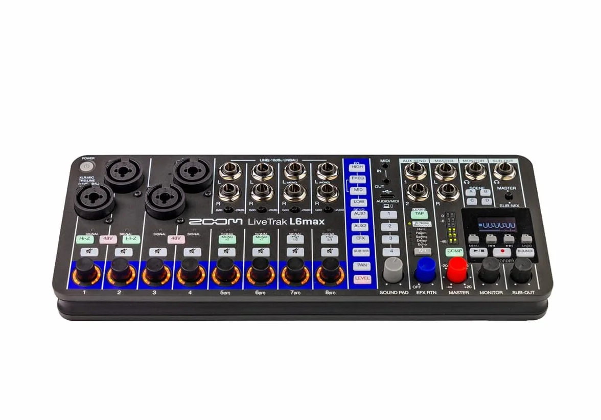Zoom - L6max - Mesa digital 12 canales - 32 bits con coma flotante