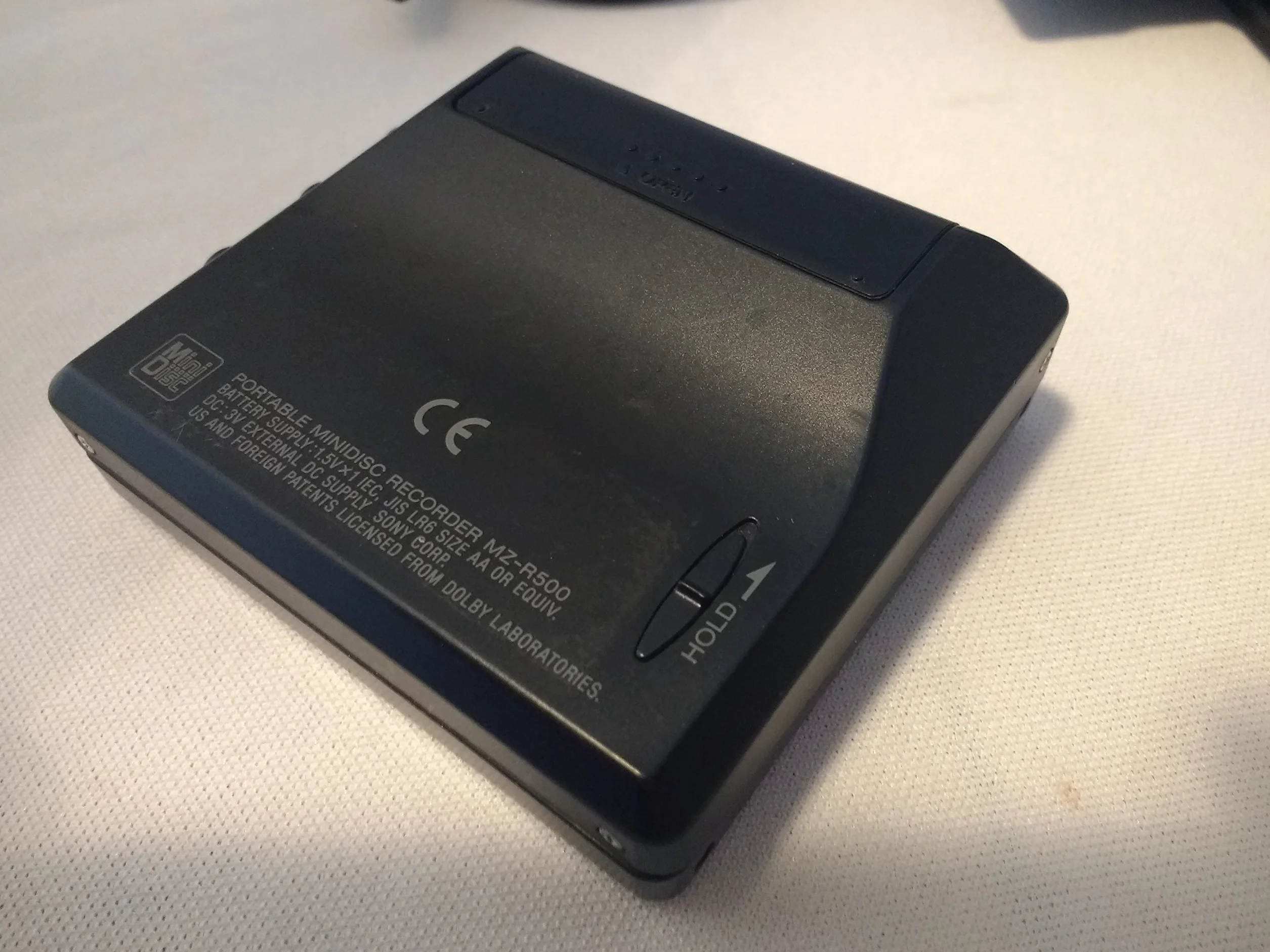 Sony MZ-R500/B - Reproductor portátil Mini Disc