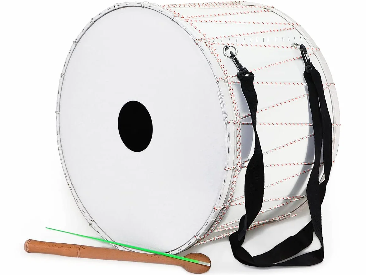 Davul Dhol Davul - Batería (53 cm, 100% hecha a mano)