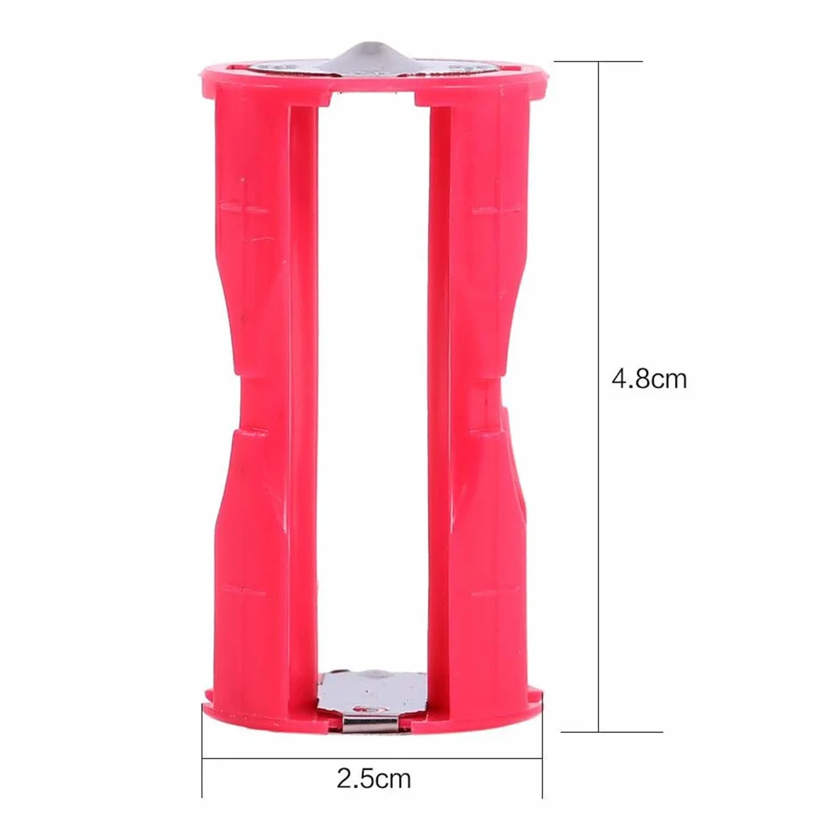 Paquete de 5 Cajas de Soporte para adaptadores y convertidores de batería en Paralelo de tamaño 4 AAA a C, para TV, vídeo, Audio doméstico, Caja de Almacenamiento de batería (2,6 x 4,8 cm)