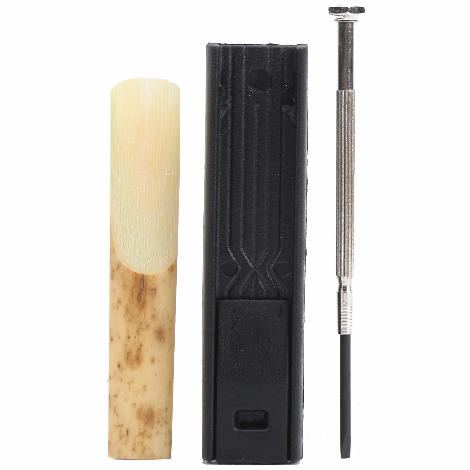 Juego de clarinete, instrumento musical de examen de grado para principiantes de clarinete Bb Key con estuche rígido de 10 cañas y kit de limpieza para clarinete,