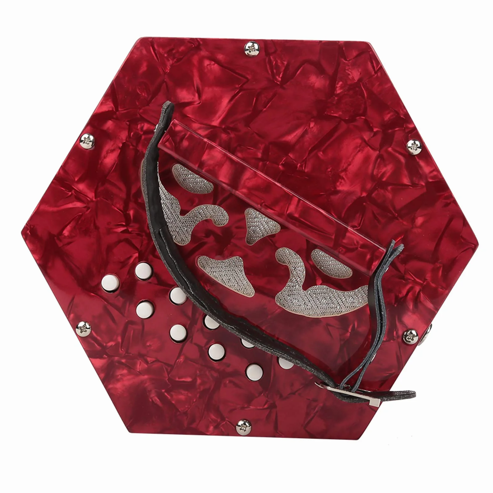 Fácil de aprender a tocar la concertina para el ejercicio de entrenamiento para la práctica del principiante(Red)
