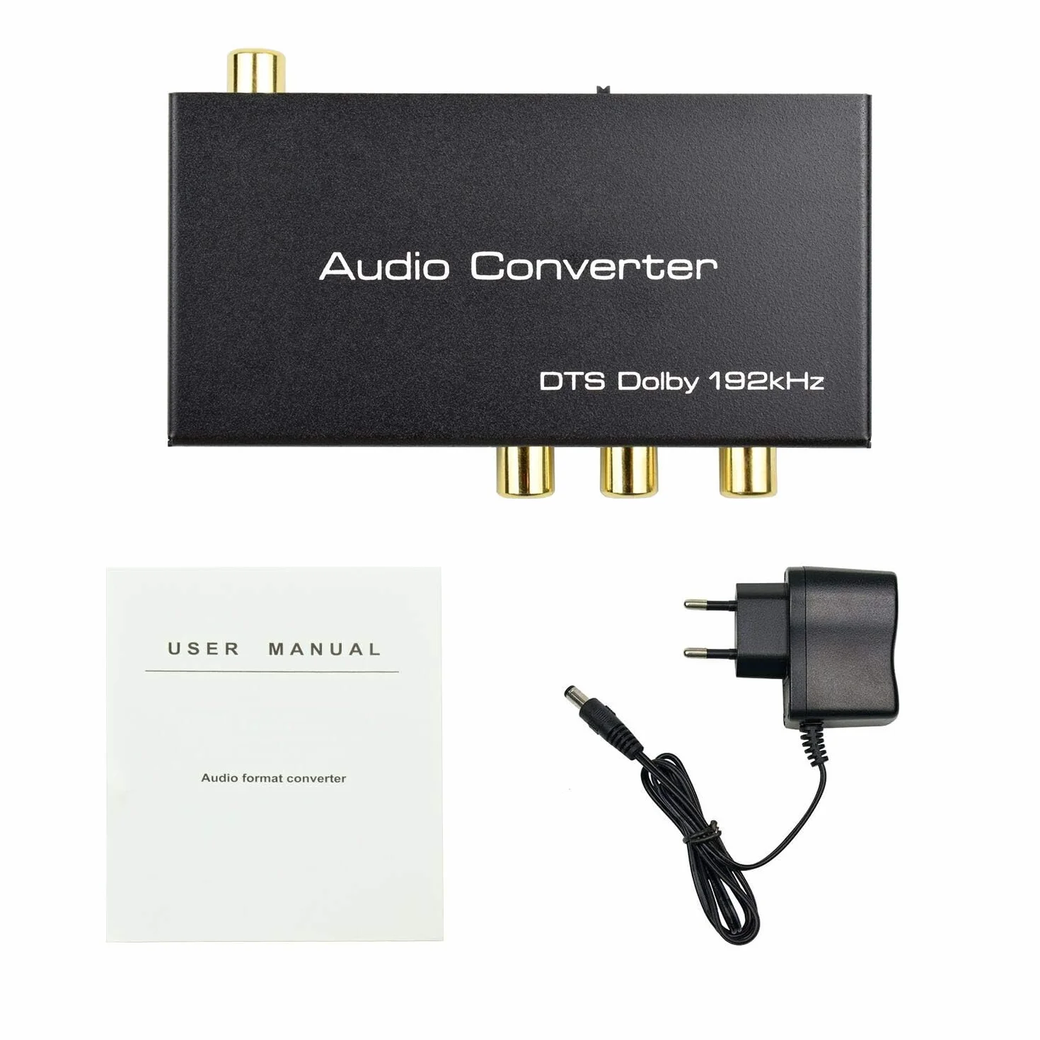 AMANKA HDMI Extractor de Audio 192KHz Convertidor DAC ARC Extractor de Audio Soportar HDMI Audio Digital a Audio Analógico RCA L/R, Toslink y 3,5 mm Jack ARC Adaptador de Audio para TV