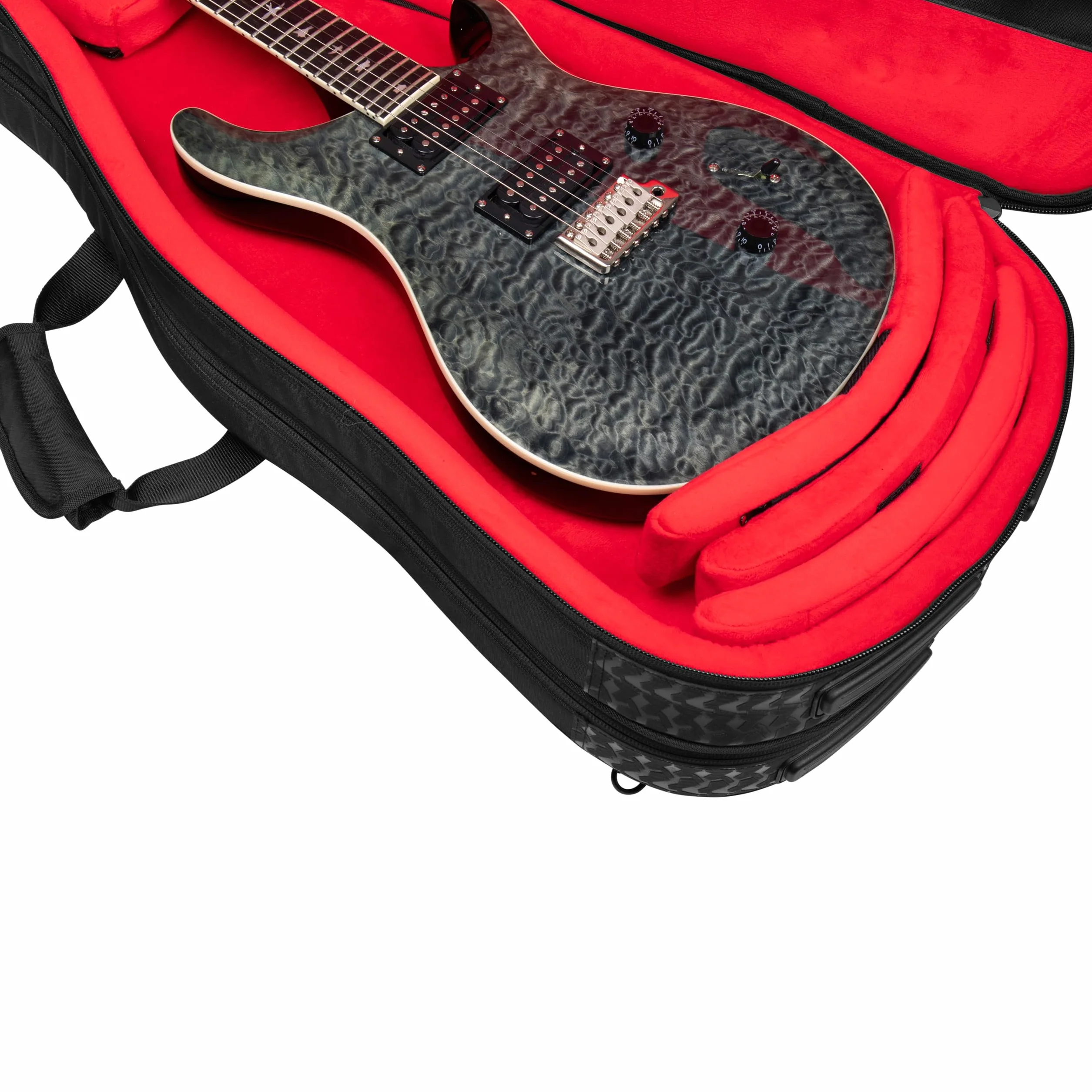 Gator Cases Icon Take Two Series Premium Double Gig Bag for (2) Electric Guitars, TSA-Friendly Zippers, Black (G-ICONTTELEC-BLK)