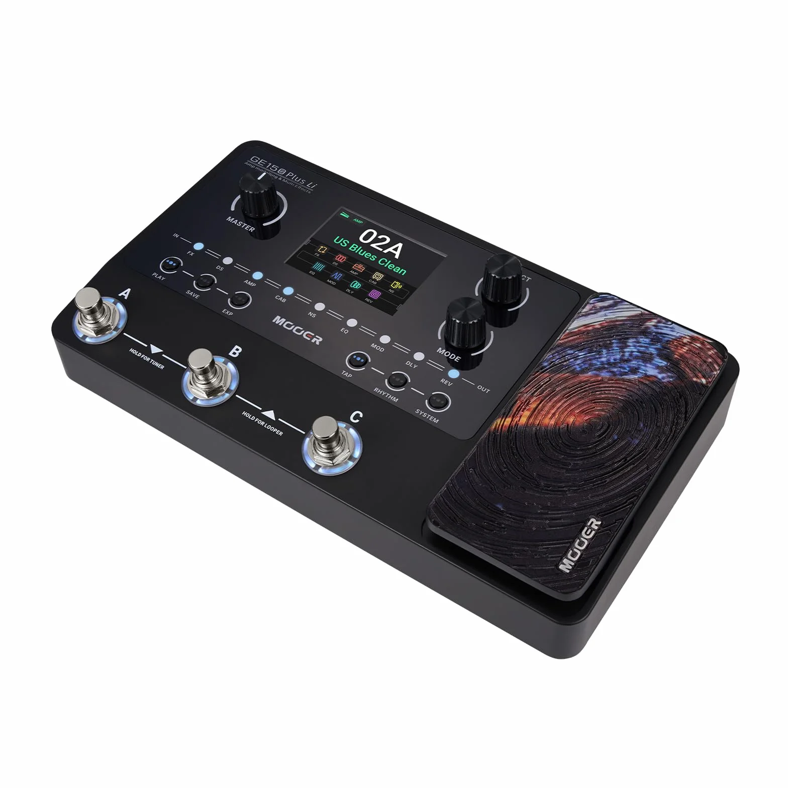 Mooer GE150 Plus Li Multi Effects Pedal, con batería