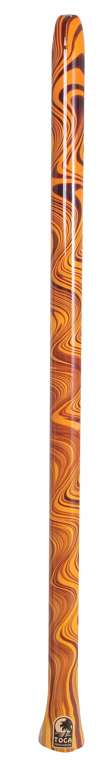 Toca TO804304 - PVC Didgeridoo grande 56", color naranja Swirl