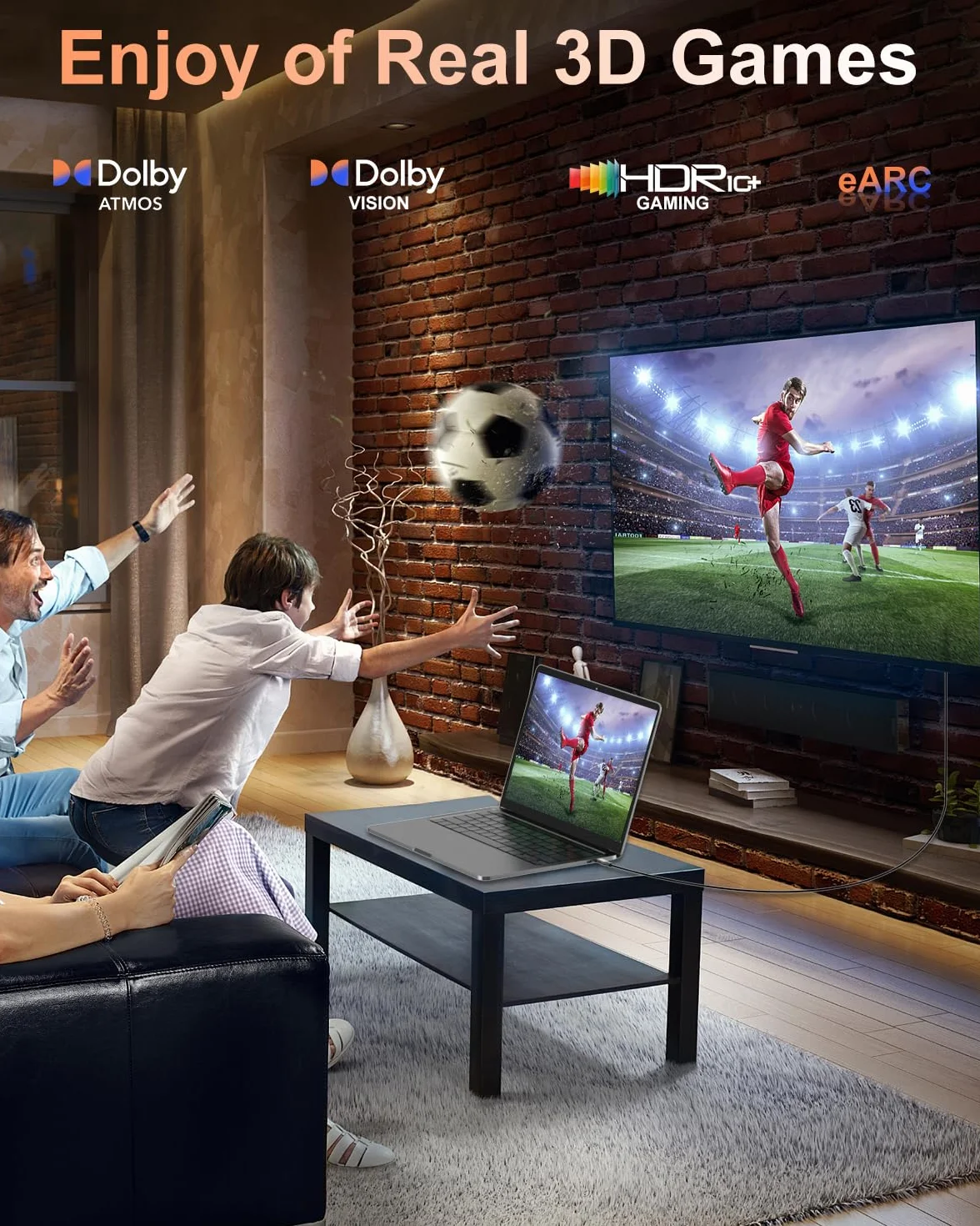 Cable HDMI 4K 10 Metros HDMI 2.0 ARC UHD HDR 3D Alta Velocidad 18Gbps Ethernet