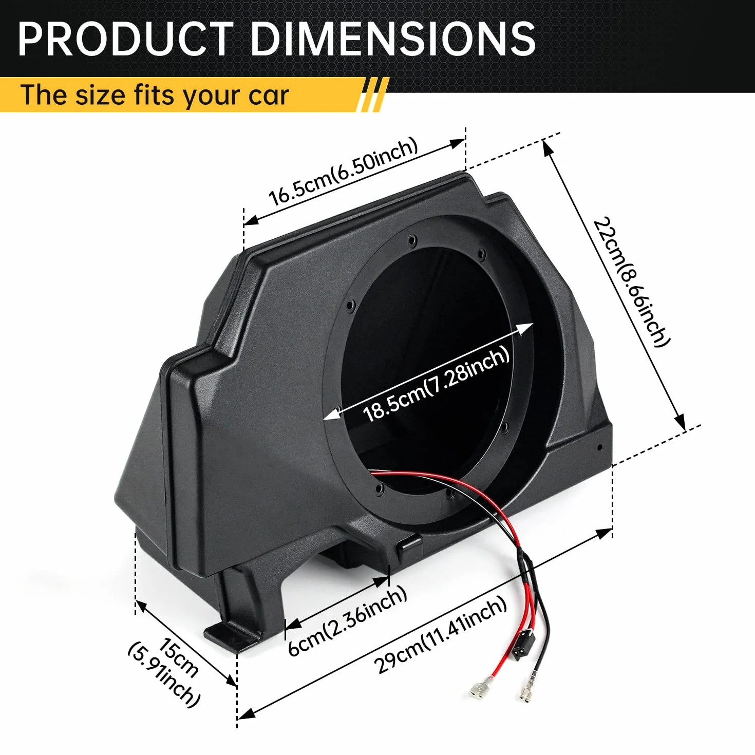 Kit de carcasas para altavoces de 6.5 pulgadas compatible con Polaris RZR PRO XP XP4 2020 2021 2022, accesorios impermeables para montaje de altavoz (2 unidades, LH+RH)
