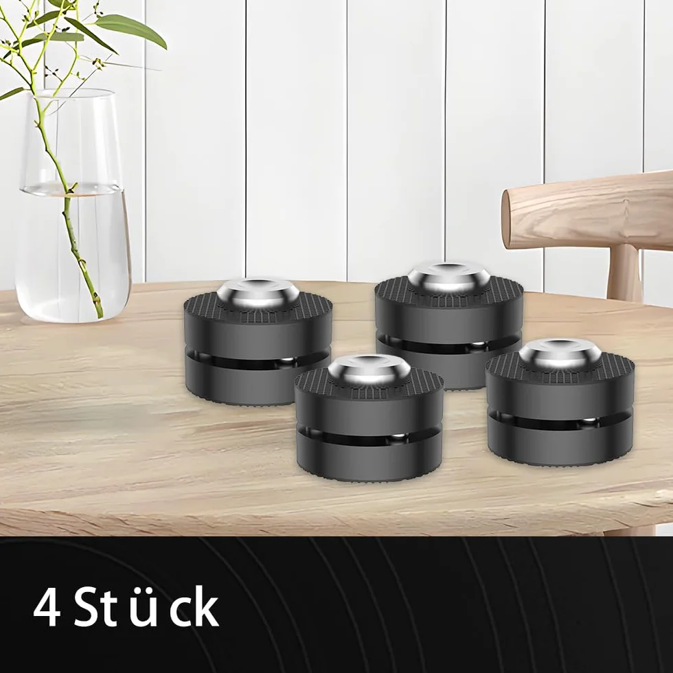 Tertullus 4 piezas de altavoces pies de aluminio HiFi amortiguador pies para dispositivos de alta fidelidad