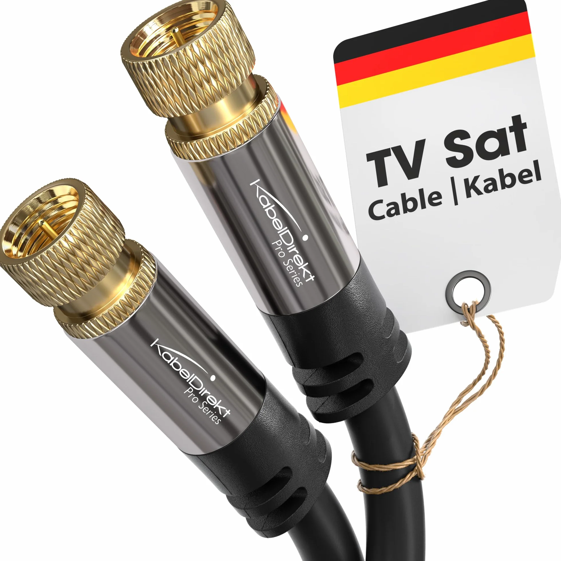 KabelDirekt – Cable Satélite, Antena TV, Coaxial – 1,5m – Cable TV 4K con conector F de metal – Disponible en 0,5-30m (para radio/TV, DVB-T, DVB-C, DVB-S/DVB-S2, internet, negro)