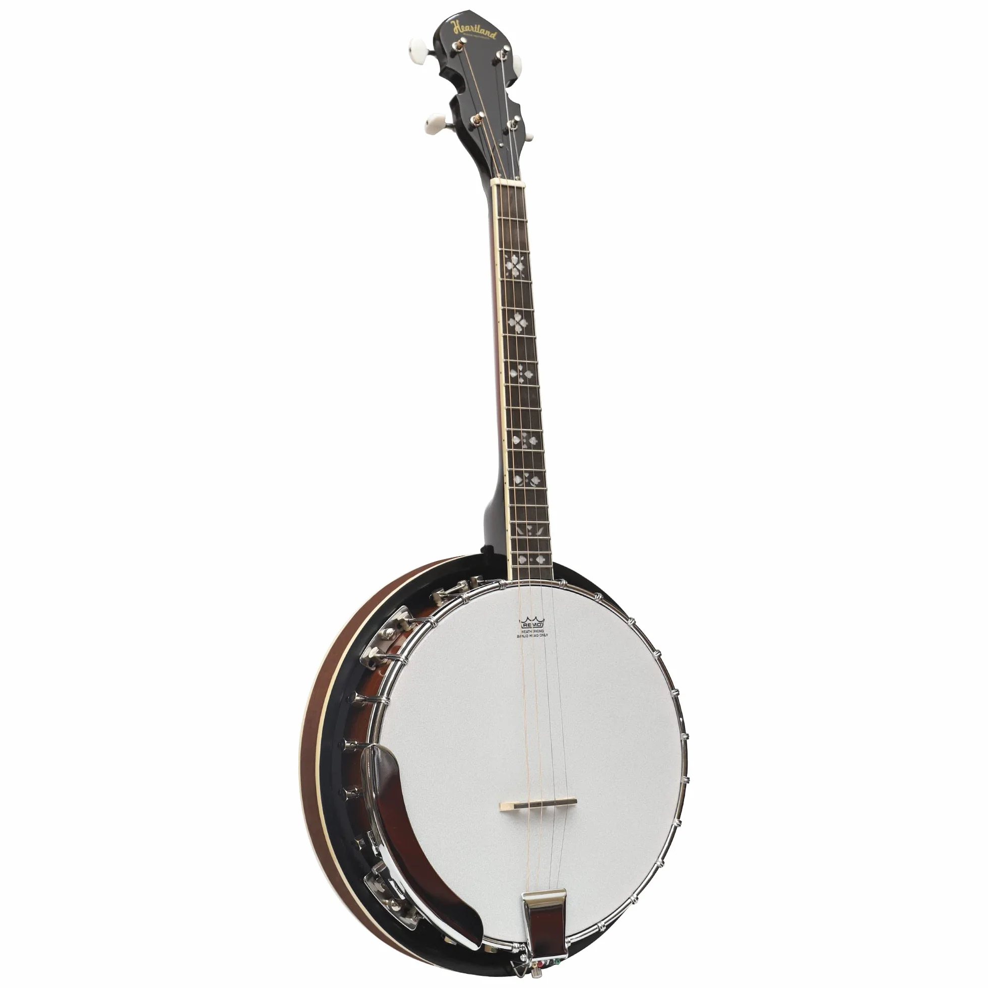 Heartland 4 cuerdas 17 trastes irlandés tenor banjo serie con acabado cerrado sólido Sunburst