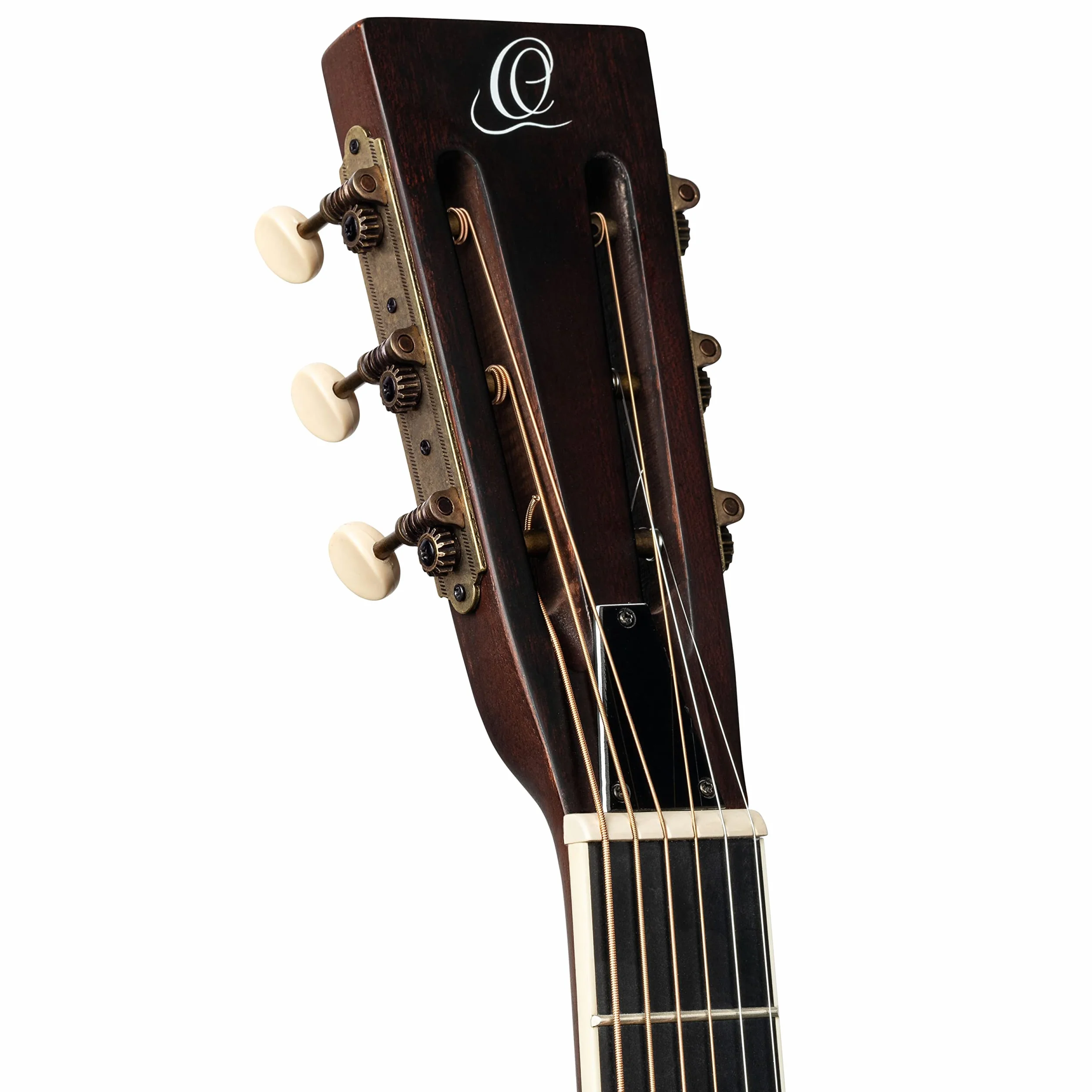 Ortega Guitars Guitarra resonadora acústica eléctrica de 6 cuerdas de la serie Americana, derecha, Whiskey Burst (RRG30E-WB)