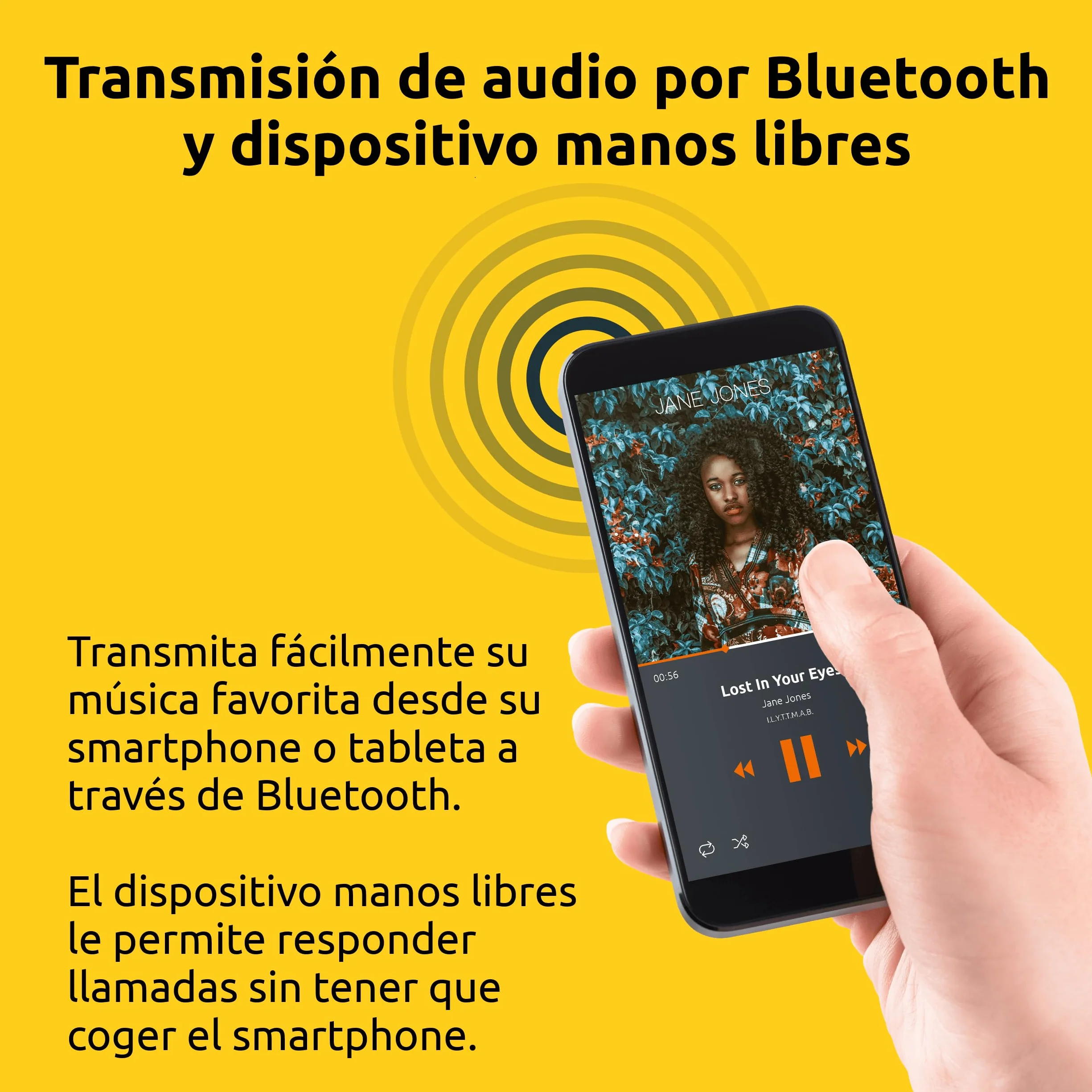 TechniSat Viola Radio de Enchufe FM Compacto Bluetooth Manos Libres 30 Emisoras 1.5 W Blanco