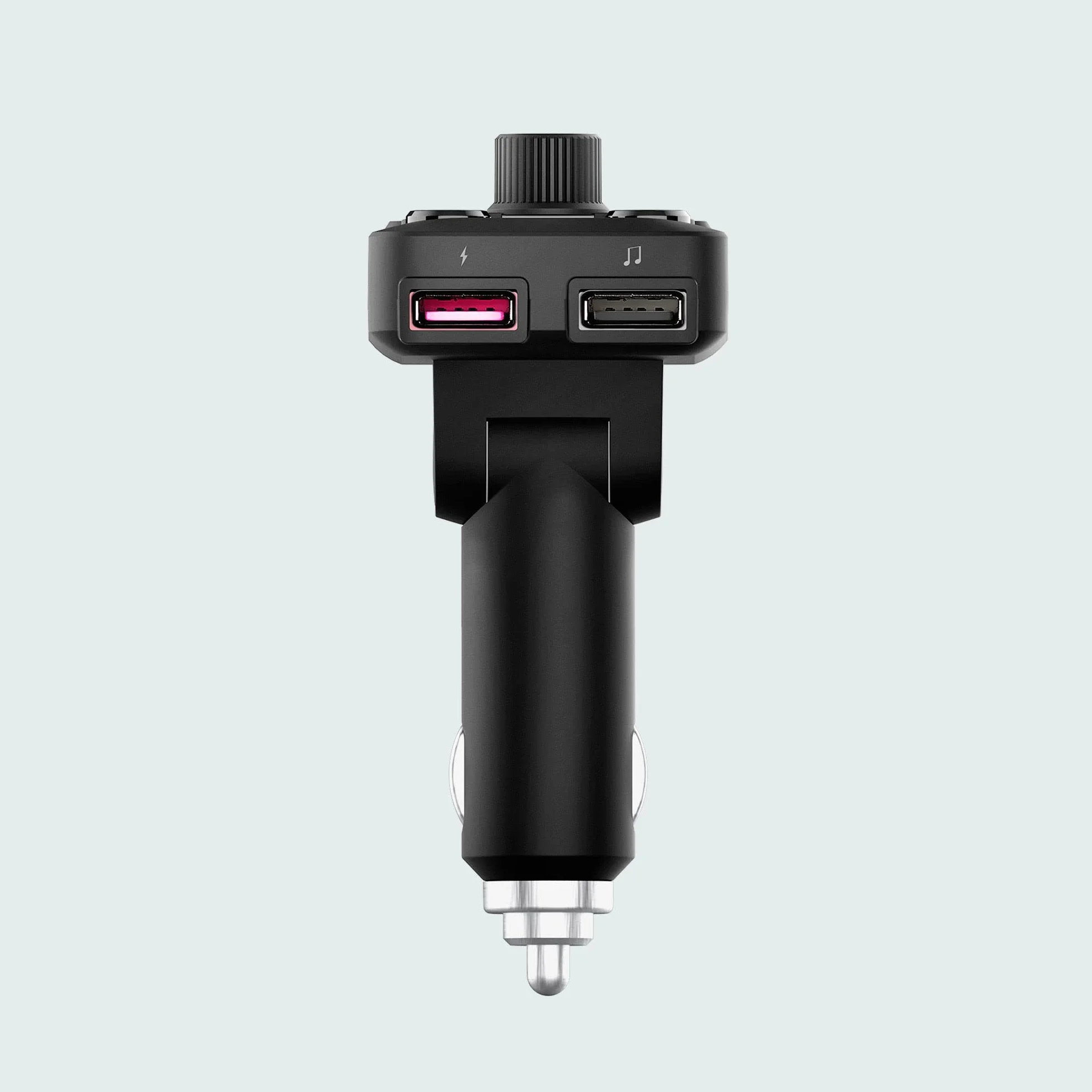 Energy Sistem Car Transmitter FM Xtra - Transmisor FM para Coche con LCD 1,4", Bluetooth, microSD, Quick Charge, USB MP3, Negro