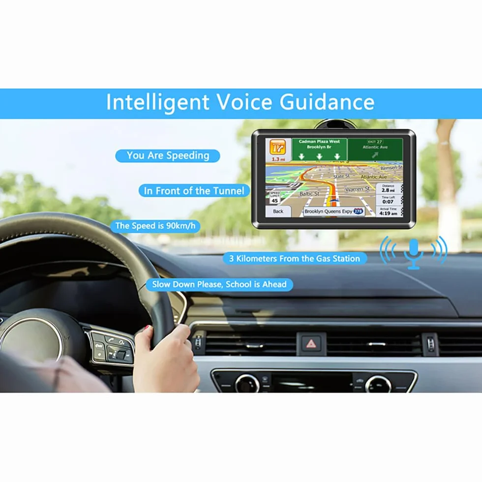 NEWFUN 5 Pulgadas GPS Navegador para Camiones y Coches Mapas Europa 2025 Actualizaciones de por Vida