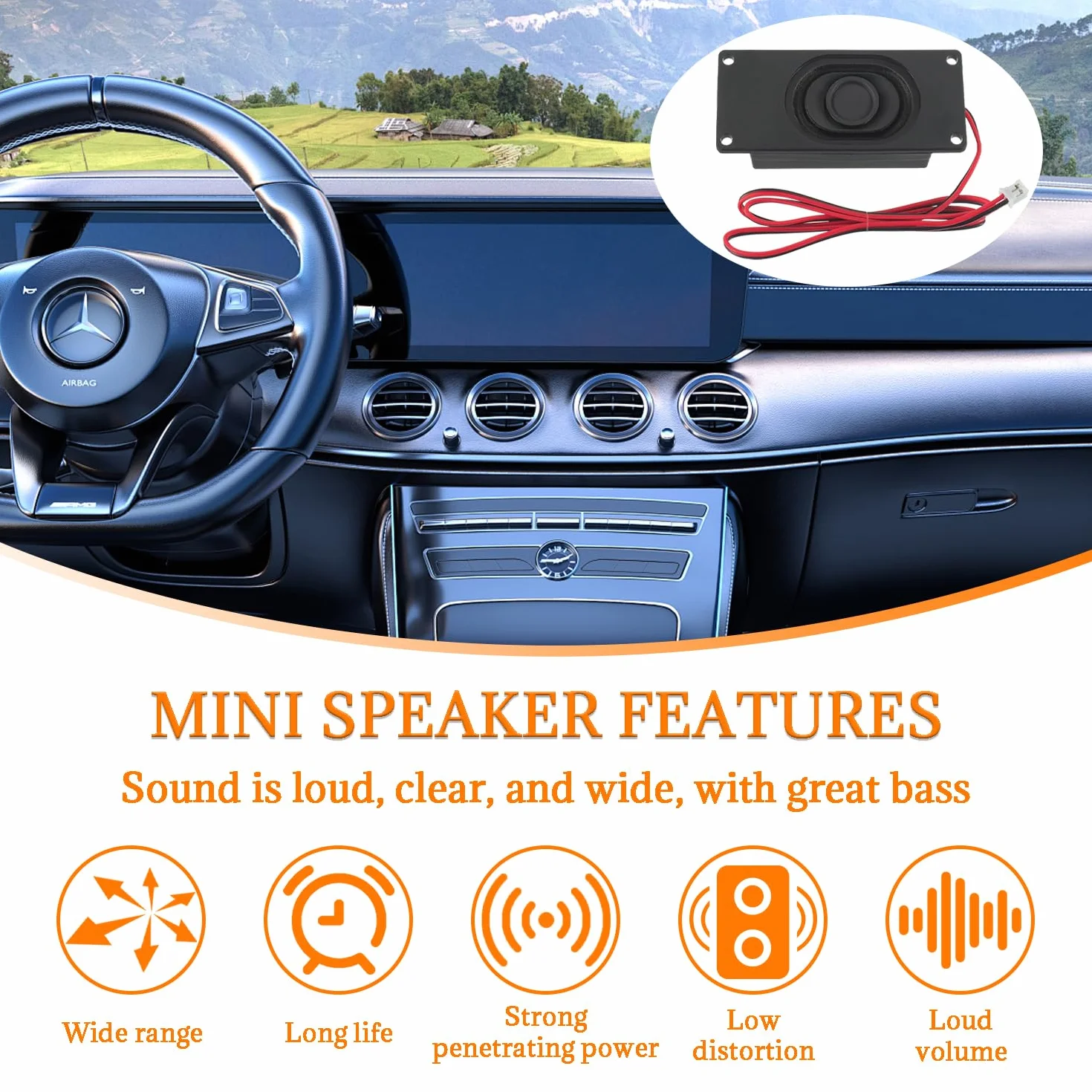 Altavoz 3 vatios 8 ohmios Altavoz 3w 8ohm Interfaz JST-PH2.0 para placa base Arduino Proyectos electrónicos de bricolaje y monitores de TV LCD (4 PCS)