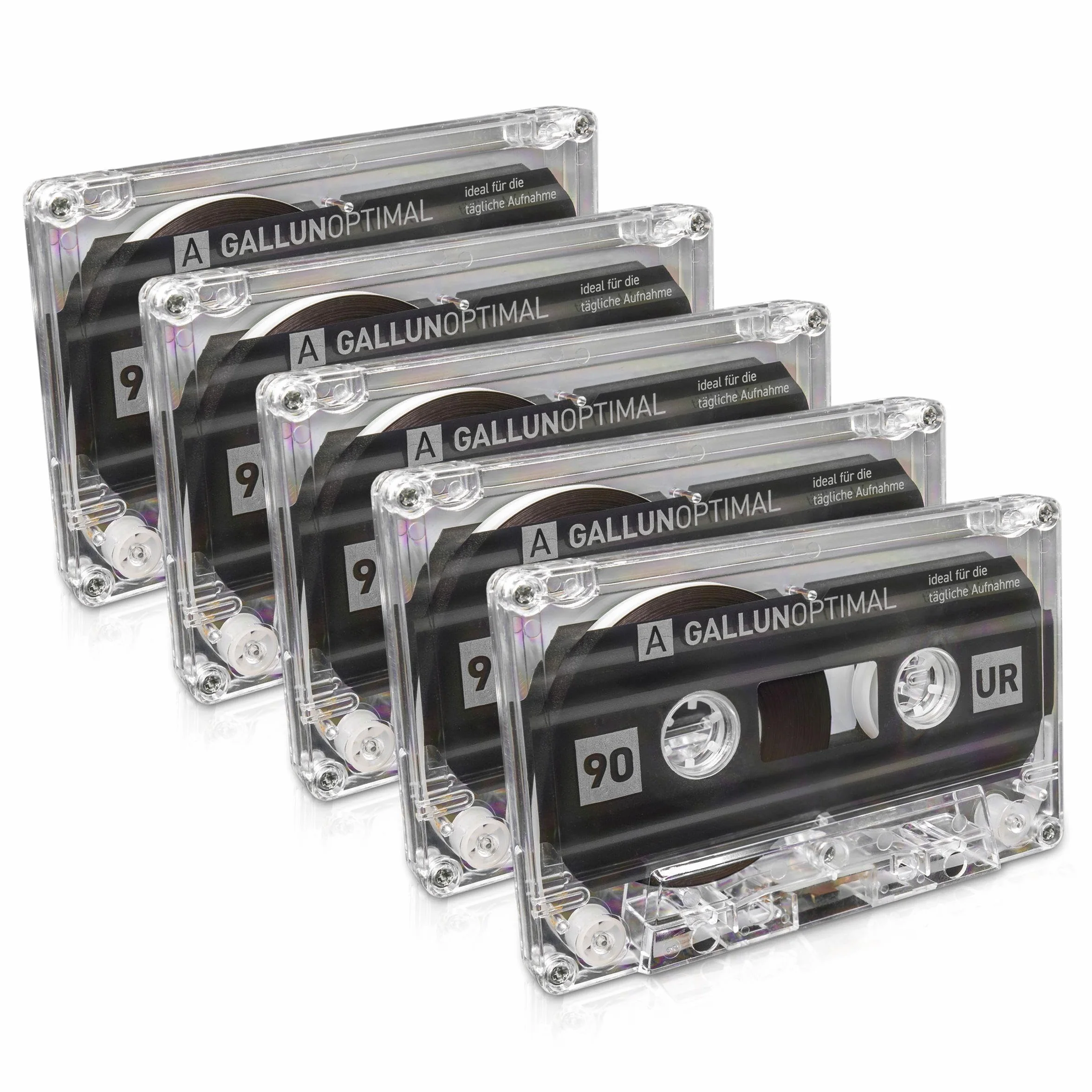 UR90 Casetes de Audio 90 min 5 Cartuchos vacíos