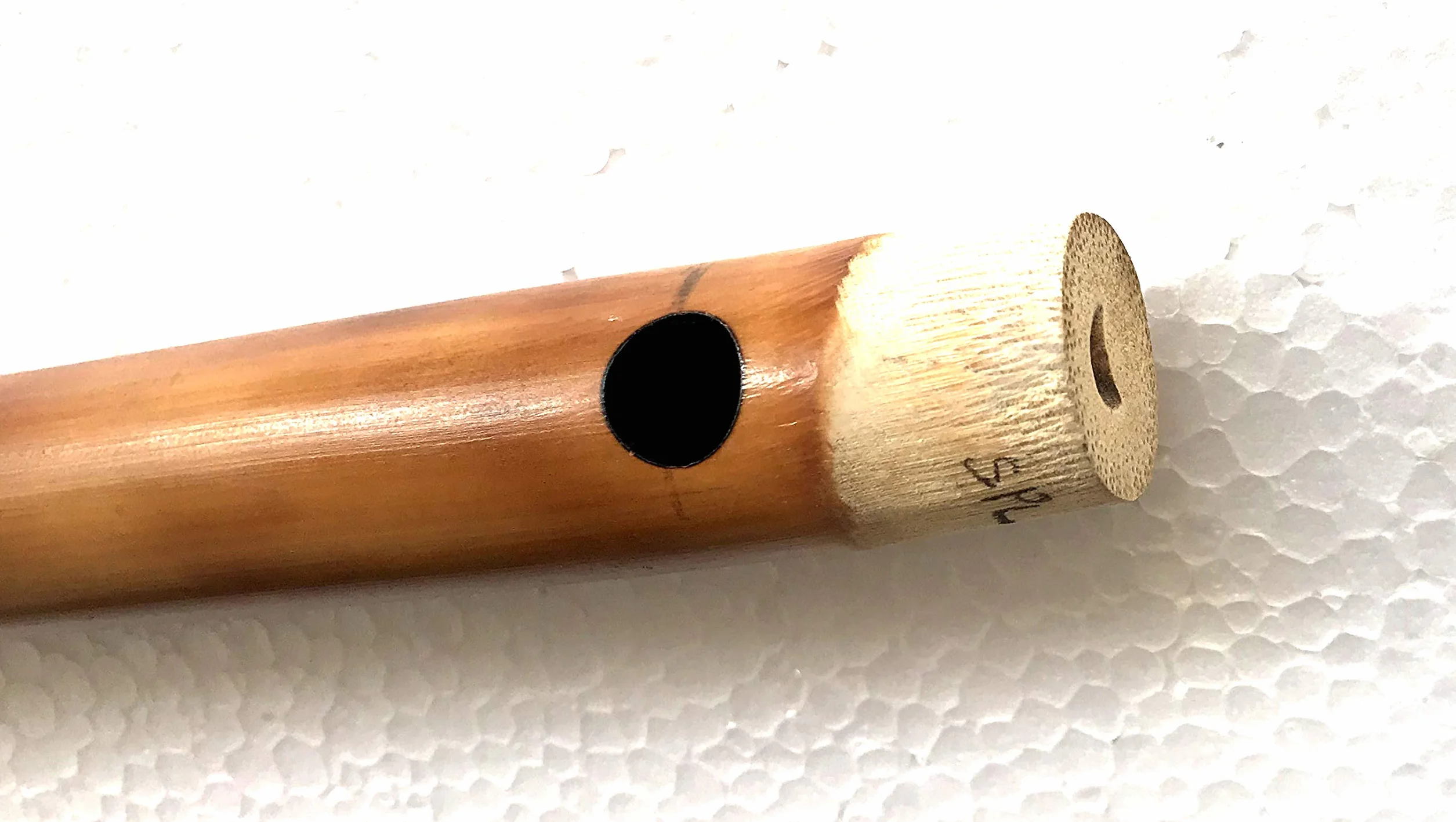 Flauta profesional Carnatic Venu G# Sharp Bass Escala 66 cm 8 agujeros South Bansuri
