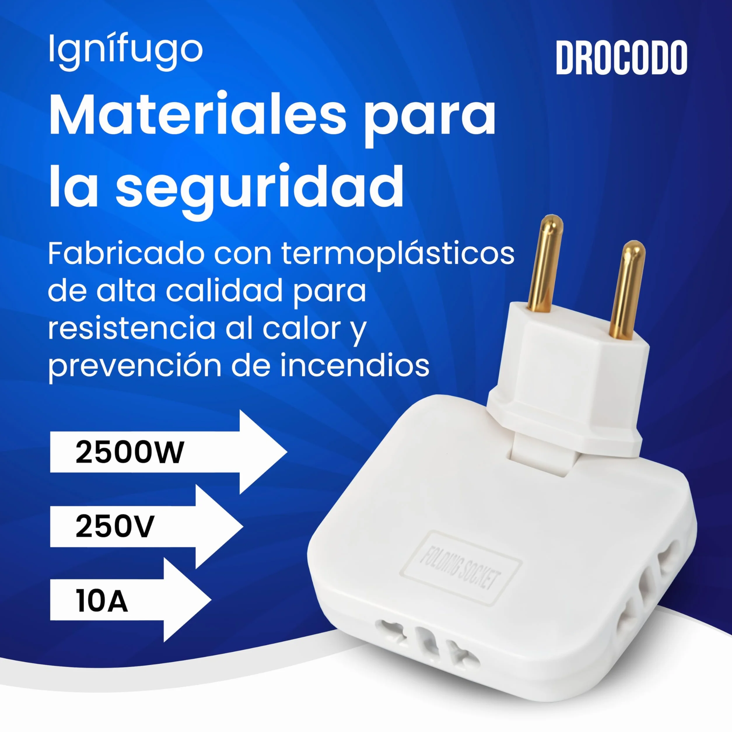 【Pack DE 4 】 Ladron enchufes Plano | Enchufe Plano Pared extraplano de 3 Tomas Giratorio 180º | ladrón Enchufe | enchufes Planos detras Muebles | ladron Enchufe | Ladrones para enchufes