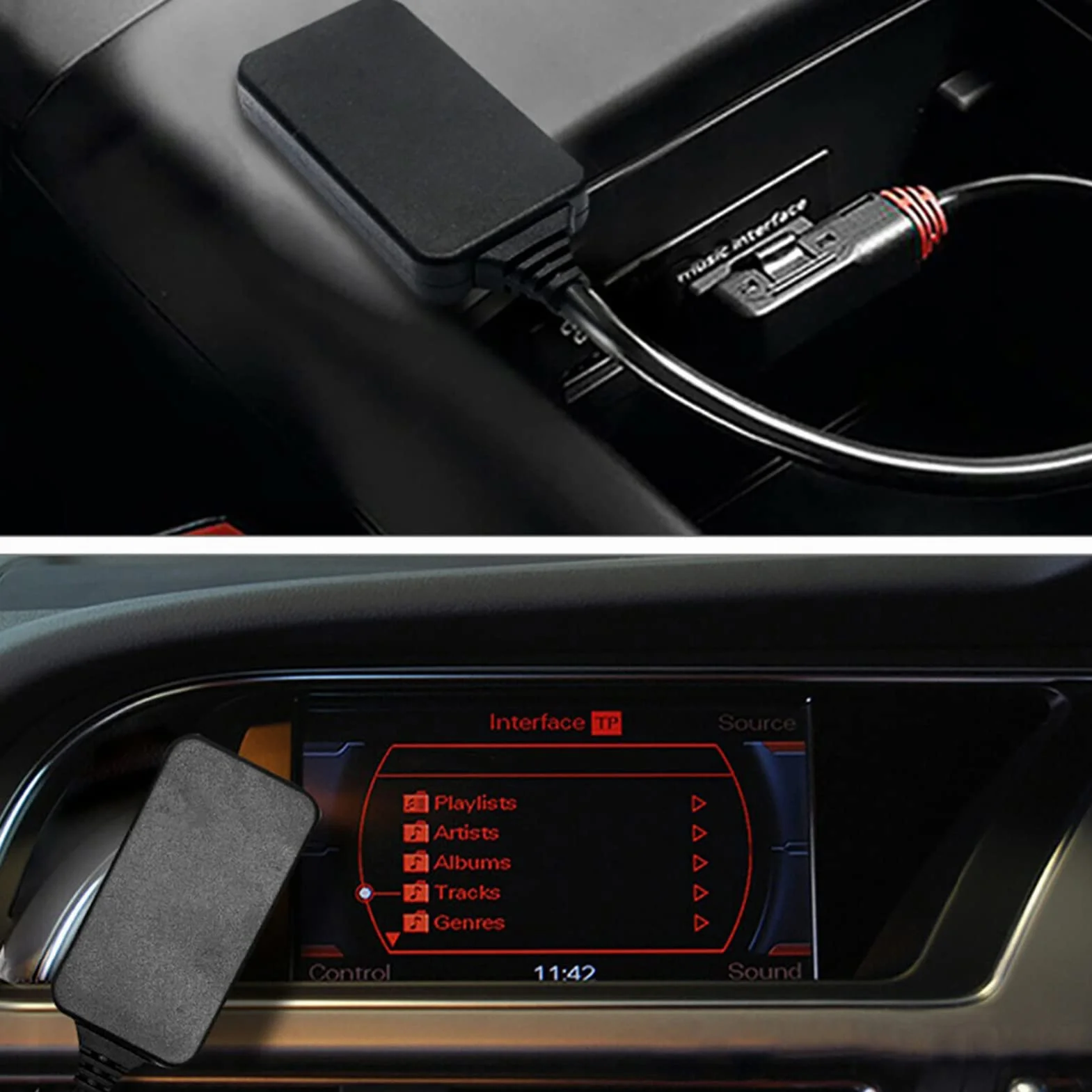 Cable de o, Transmisor Receptor Bluetooth 5.0 AUX Adaptador de Interfaz de música para AMI MMI MDI R7/S5/A6L /A8L /A4L