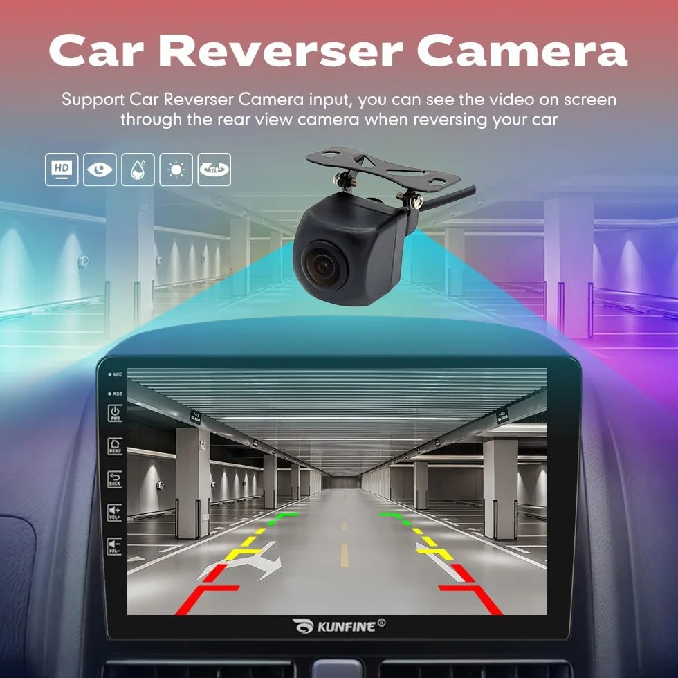 Quad Core 4G+64G Car CarPlay Android Auto 9" IPS Pantalla Navegación Estéreo Pantalla táctil Headunit Pad Tablet cámara Marcha atrás GPS Reproductor Multimedia para Hyundai Tucson 2015-2018 LHD