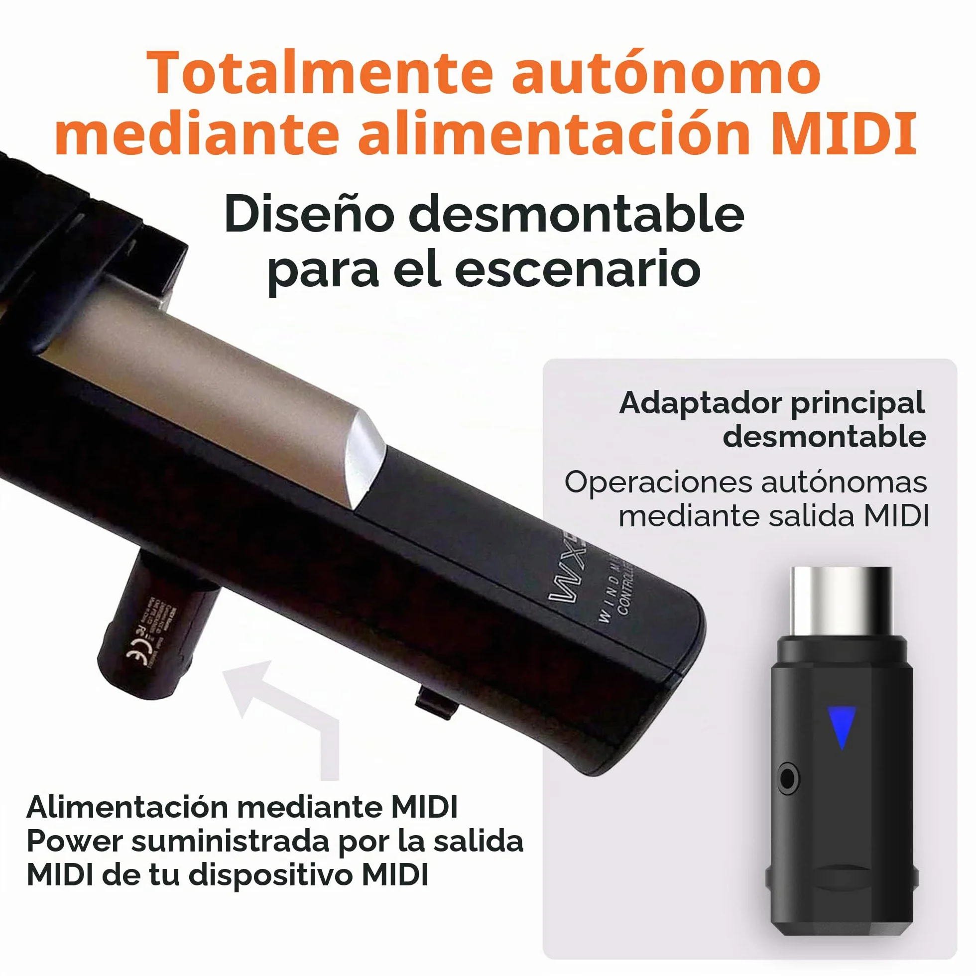 CME WIDI Master – Adaptador Bluetooth MIDI Premium con DIN de 5 Pines, Latencia Ultrabaja de 3 ms, Alimentación Directa por MIDI Out sin Batería | DIN de 5 pines, latencia ultra baja de 3 ms, sin batería, alimentado a través de salida MIDI