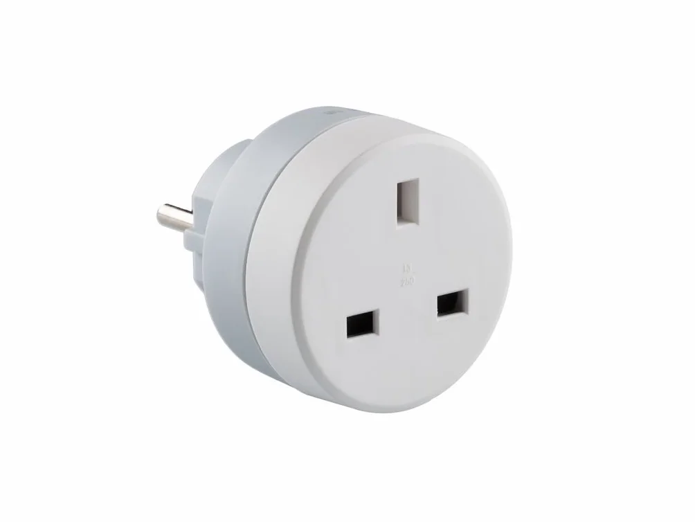 Legrand 050383E Adaptador Conversor, 1380 W, 230 V, Blanco/Gris