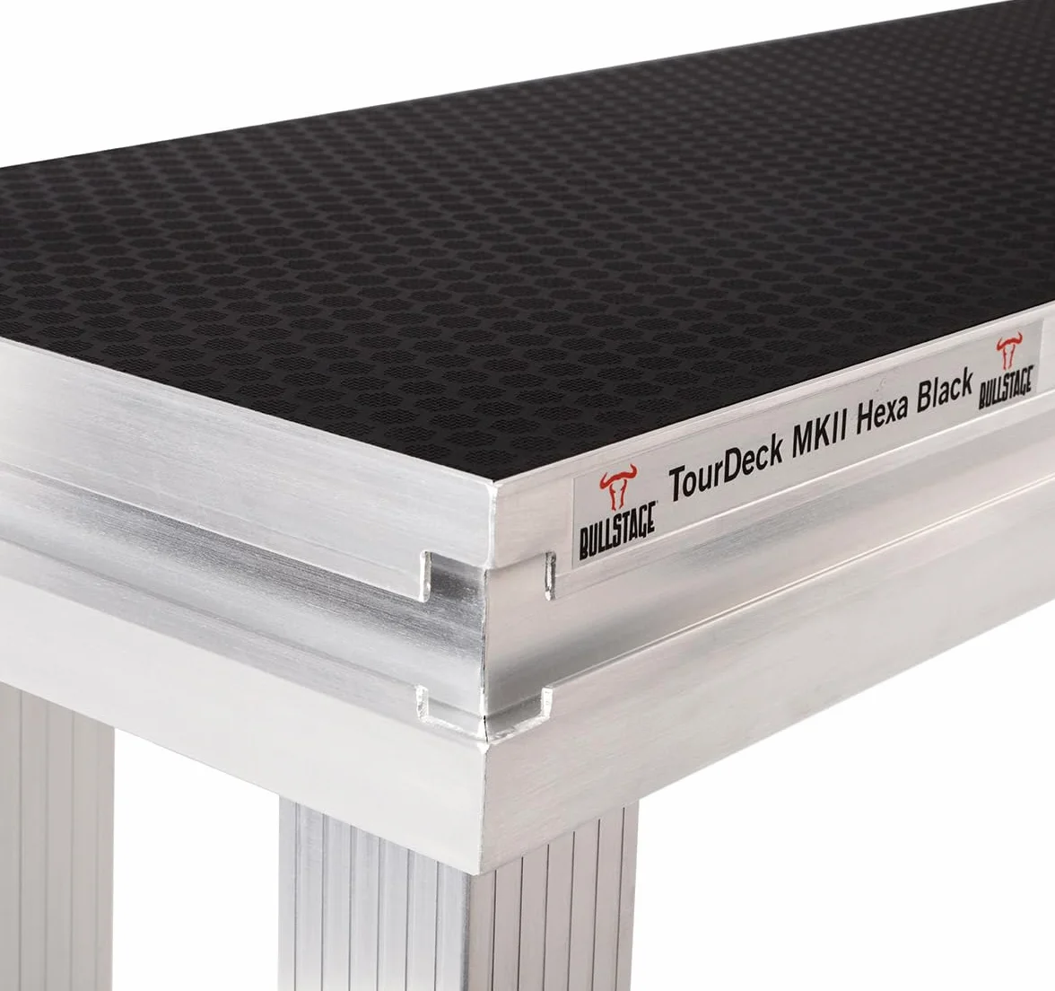 TourDeck - estrado 1x1 m Hexaoberfläche Negro