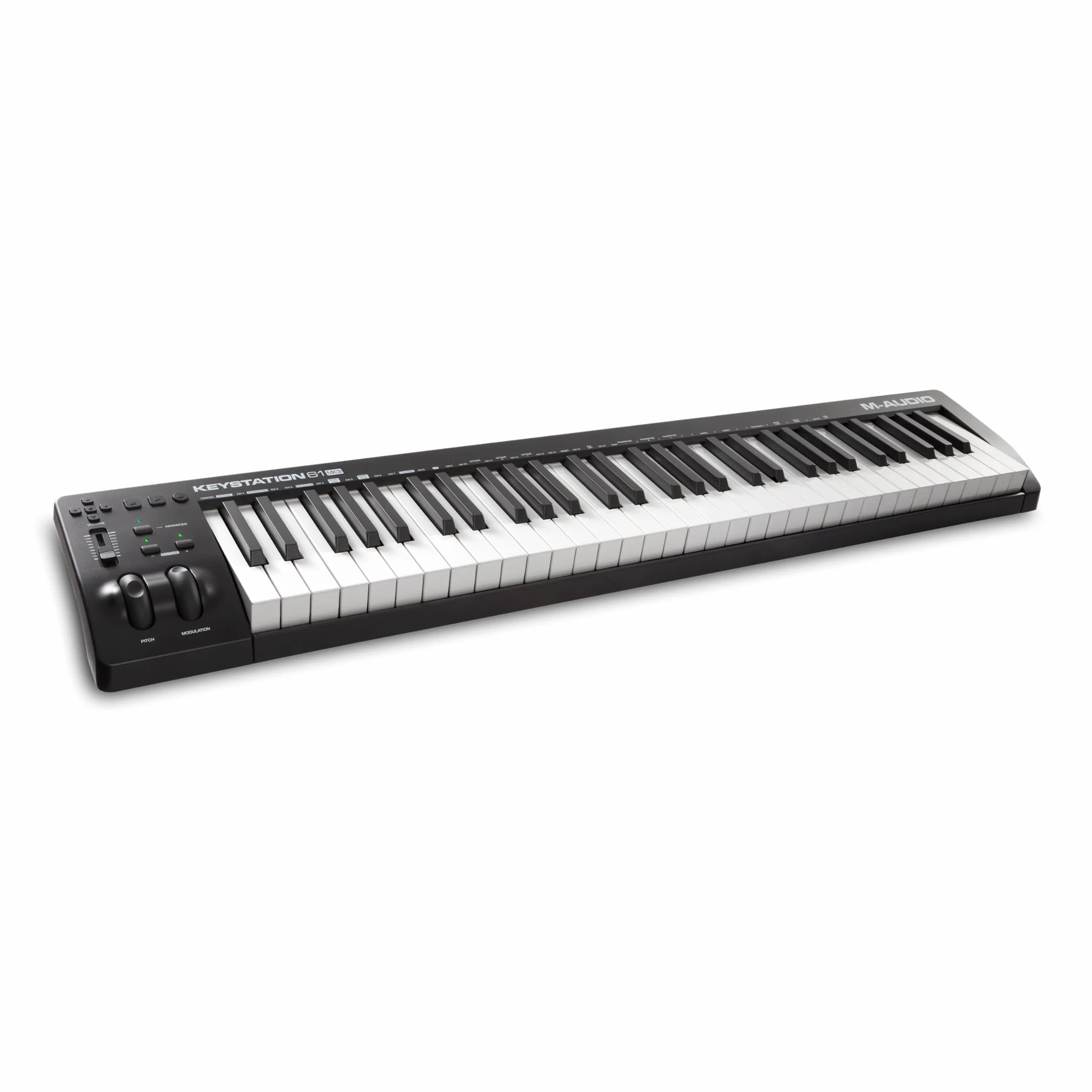 M-AUDIO Keystation 61MK3 Teclado Controlador MIDI Compacto de 61 Teclas con Controles Asignables, Ruedas de Cambio de Tono/Modulación, Conectividad Plug-and-Play (Mac/PC) y Software Incluida