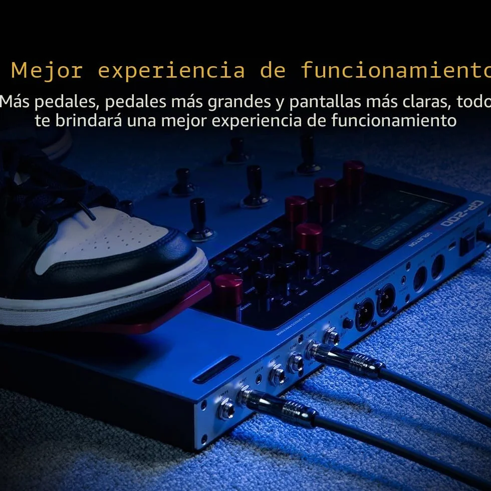 VALETON Guitarras Bajo Pedal de Efectos Multi-Efectos Procesador Guitarras Bajo Modeling IR Gabinets Simulación con FX Loop MIDI I/O Expression Pedal estéreo OTG USB GP-200X