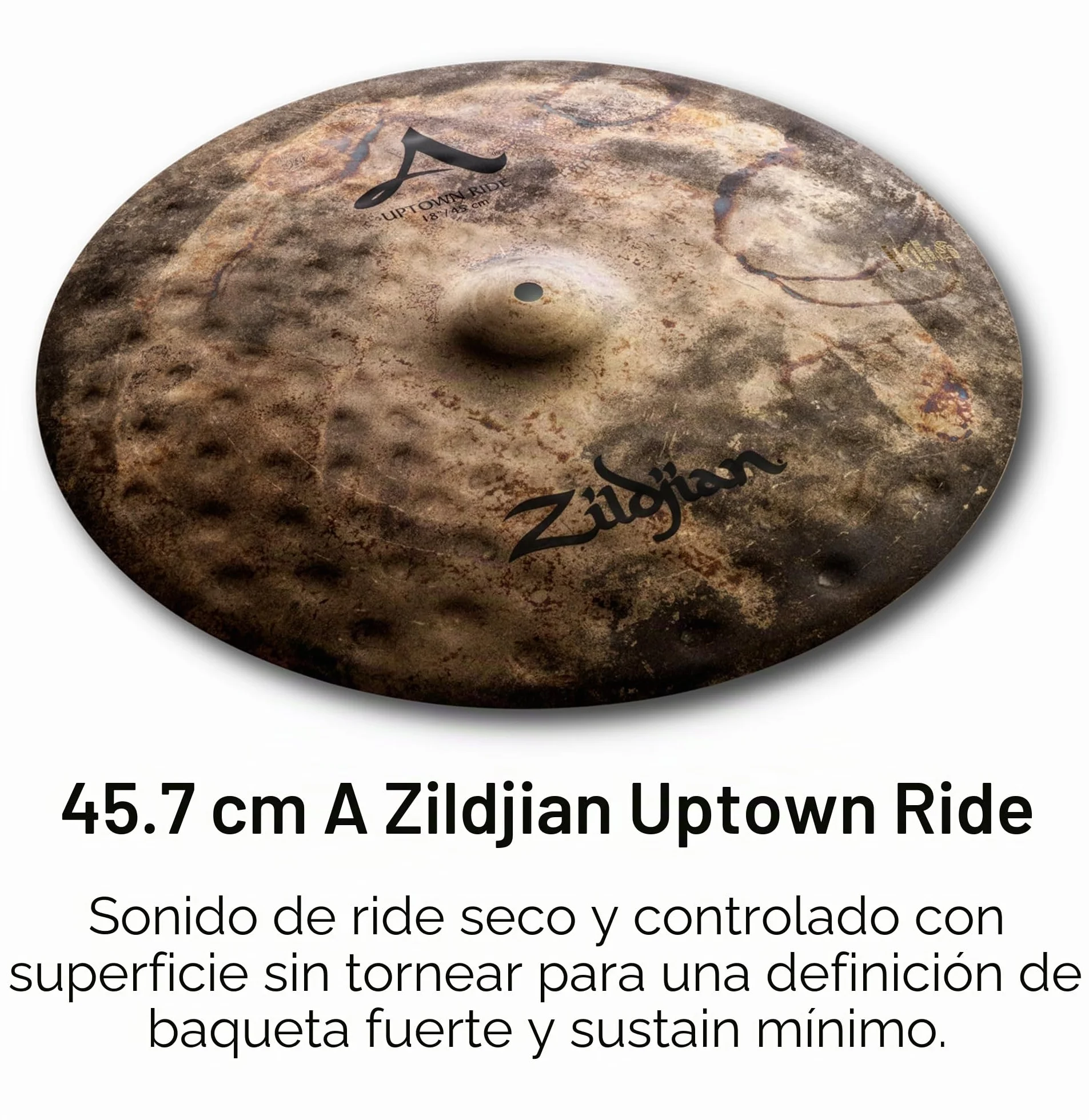Zildjian ACITYP248 A Series City Cymbal Box Set - 12" New Beat Hi-Hats, 14" Crash, 18" Uptown Ride, Paquete de la ciudad