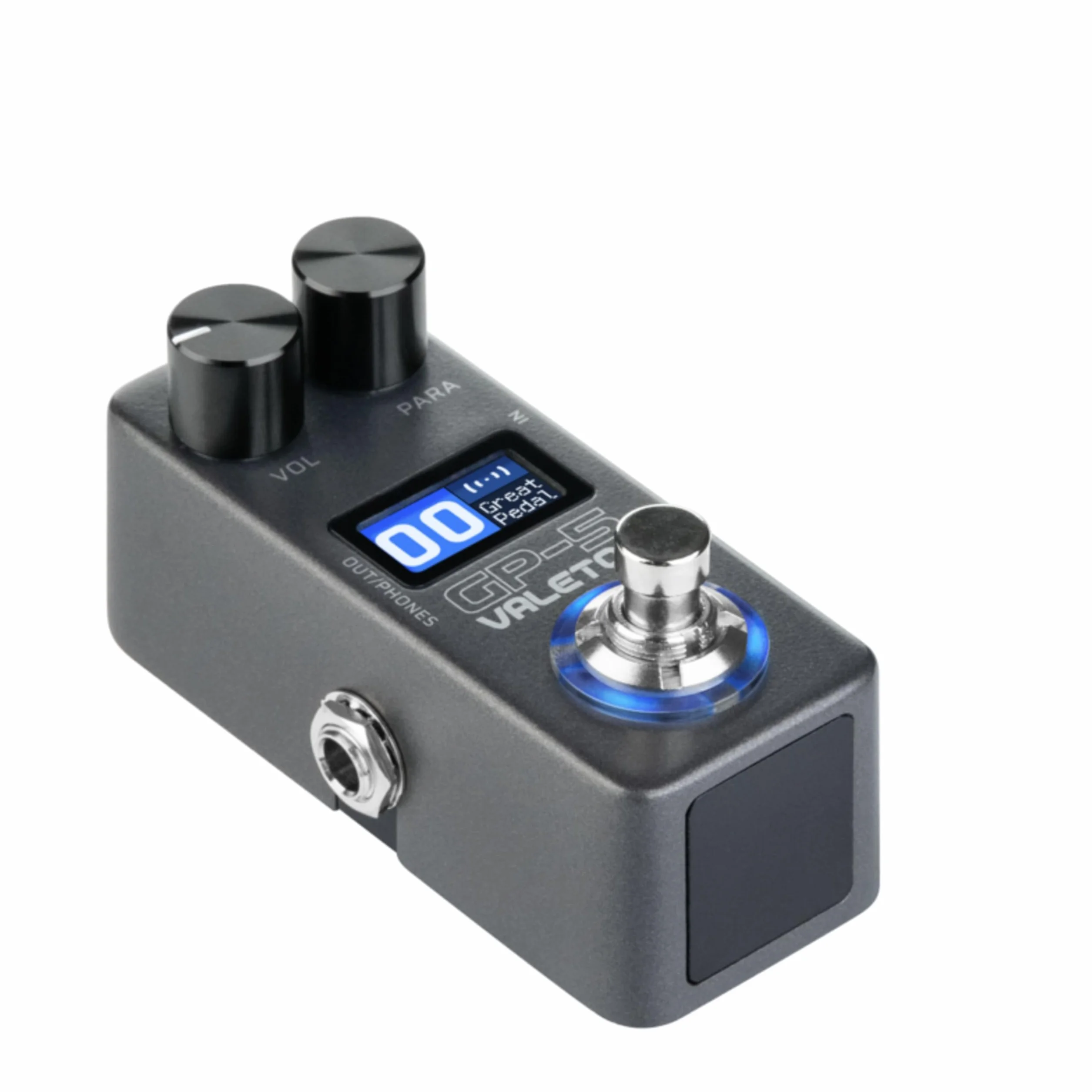 Valeton GP-5 Kompaktes Multi-Effektpedal (Effektprozessor mit über 100 Effekten, NAM-Amp-Modeling, IR Loader, 100 Patch Slots, Bluetooth, USB-Audio-Interface, Stereo-Ausgang, Metallgehäuse), Schwarz