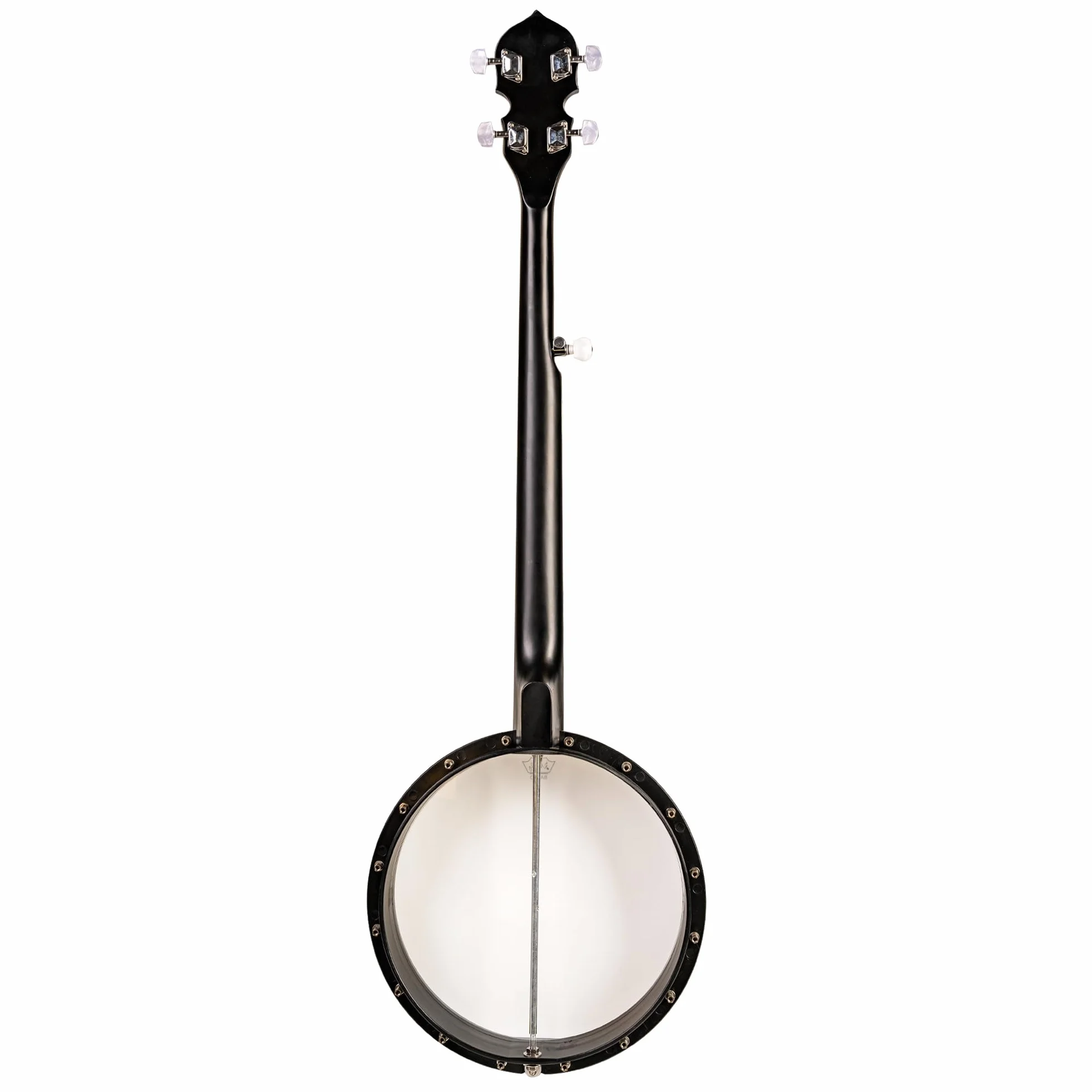 Mulucky Banjo de 5 cuerdas, parte trasera abierta, afinador 5º engranado, paquete de regalo con kit para principiantes - MB1102