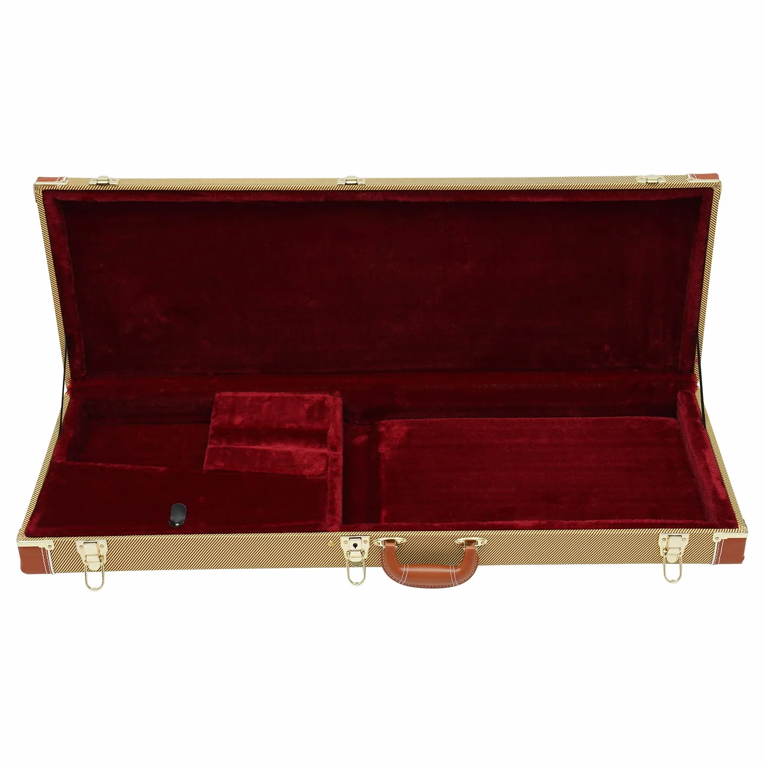 Maletín rígido para guitarra eléctrica, funda rígida para guitarra eléctrica, funda de guitarra cuadrada portátil, carcasa rígida para guitarras eléctricas estándar, negro/amarillo, 105 x