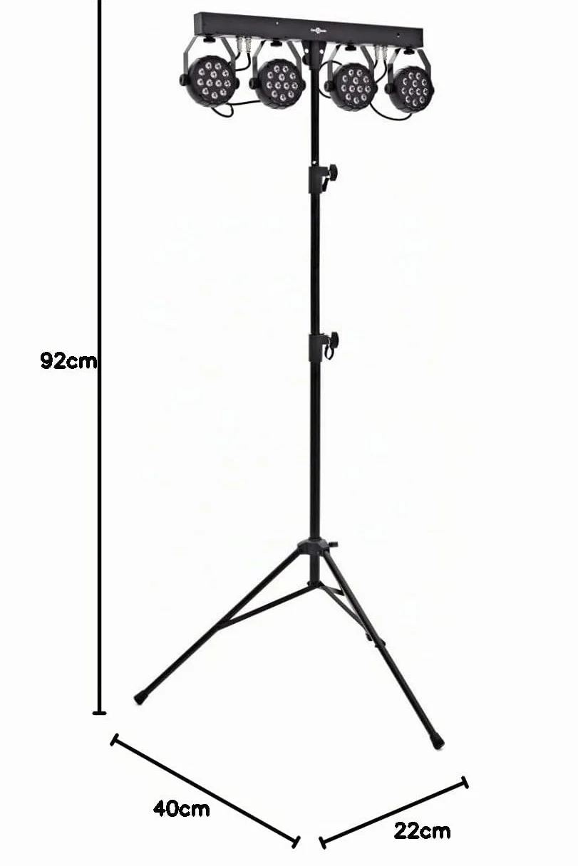 Luces para DJ - Sistema de iluminación de escenario Mini Par Can de Gear4music 48W