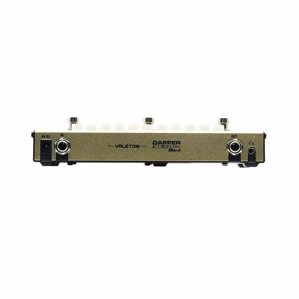 Valeton Dapper Acústica Mini guitarra electroacústica DI Preamplificador analógico Pedal multiefectos