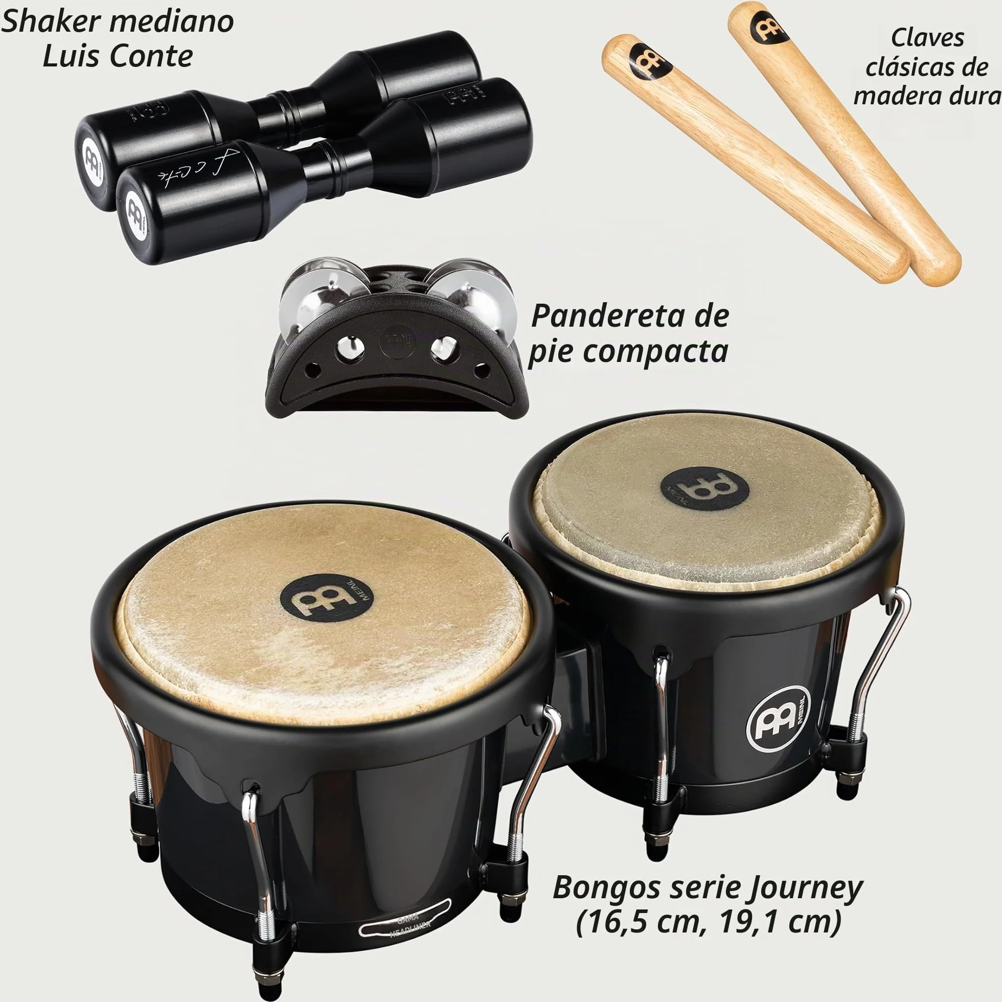 MEINL Percussion - Bongo & Percussion Pack, BPP-1