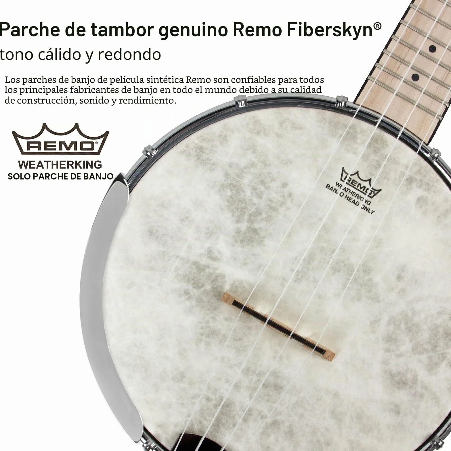 AKLOT Banjolele Ukelele banjo Concierto 23 pulgadas Remo Drumhead Open Back Maple Body 1:15 Sintonizador avanzado con varilla de armadura de dos vías
