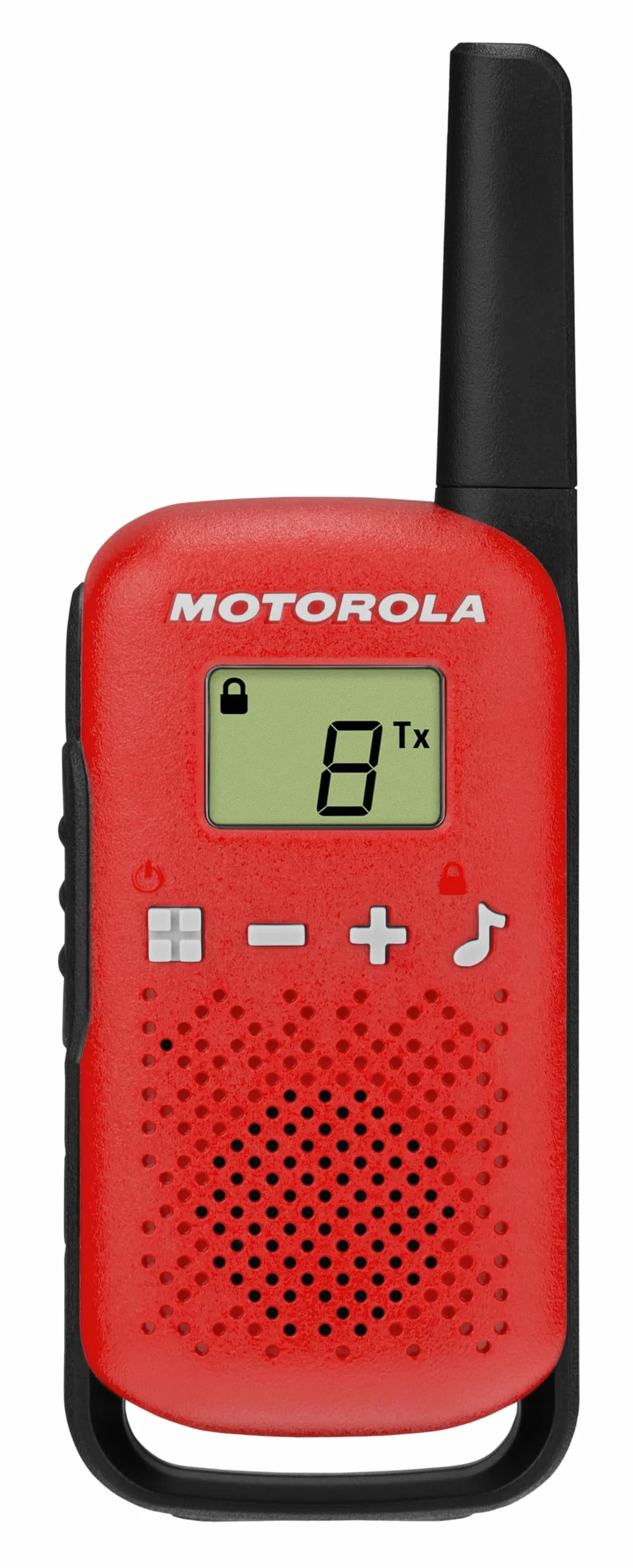 Motorola Solutions - T42 RED Walkie Talkie Talkabout PMR446, 16 Canales, Alcance 4 km, Rojo, 2 Unidades, Función de Llamada en Grupo