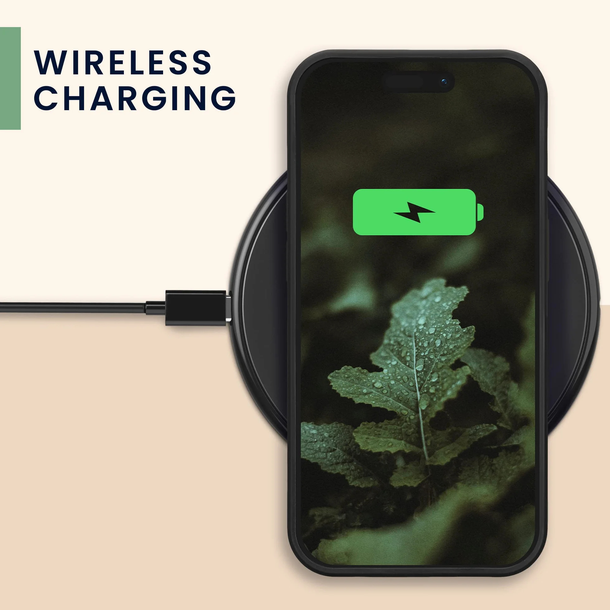 kwmobile Funda para Apple iPhone 14 Pro - Carcasa de Madera con Bumper Antigolpes y Aguja Magnética