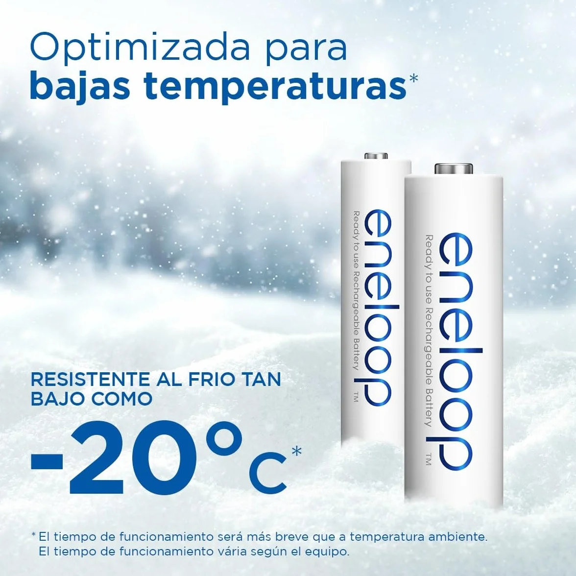 eneloop Pilas Recargables AA/Mignon 2000 mAh Ni-MH Paquete de 4