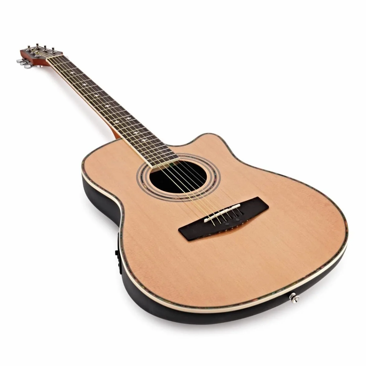 Guitarra electroacústica Roundback de Gear4music Natural
