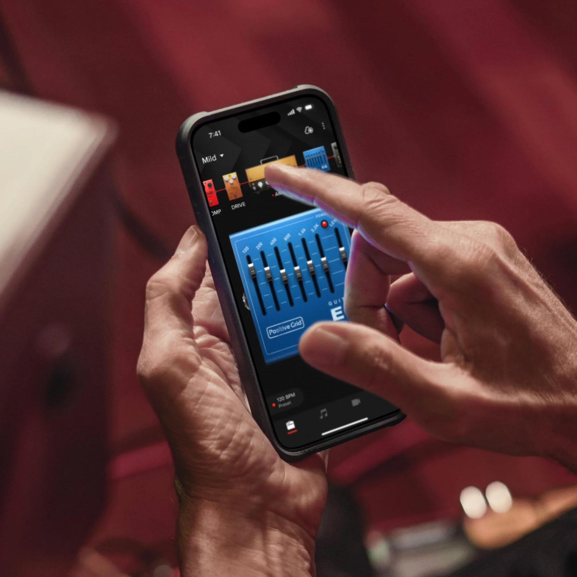 Positive Grid Spark Mini Vai Special Edition 10-Watt Portable Smart Guitar Amp and Bluetooth Speaker – Designed by Steve Vai