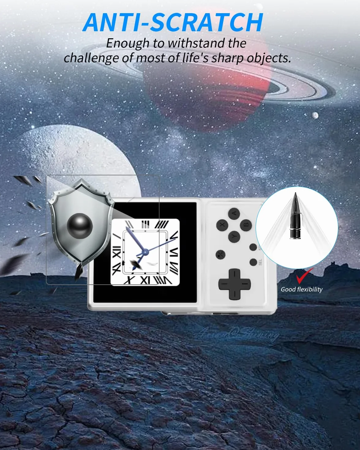 Protector de pantalla para Anbernic RG Rotate Retro Handheld 3,5 pulgadas, película de PET suave, paquete de 3 unidades